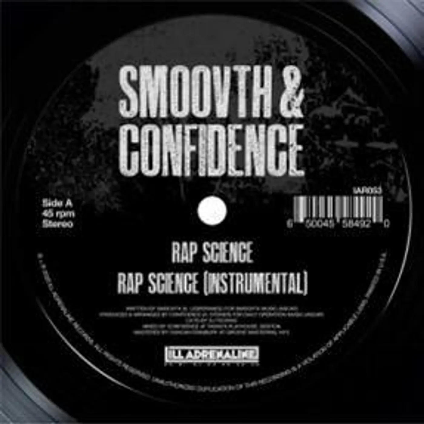 Smoovth & Confidence RAP SCIENCE / COME GET IT Vinyl Record