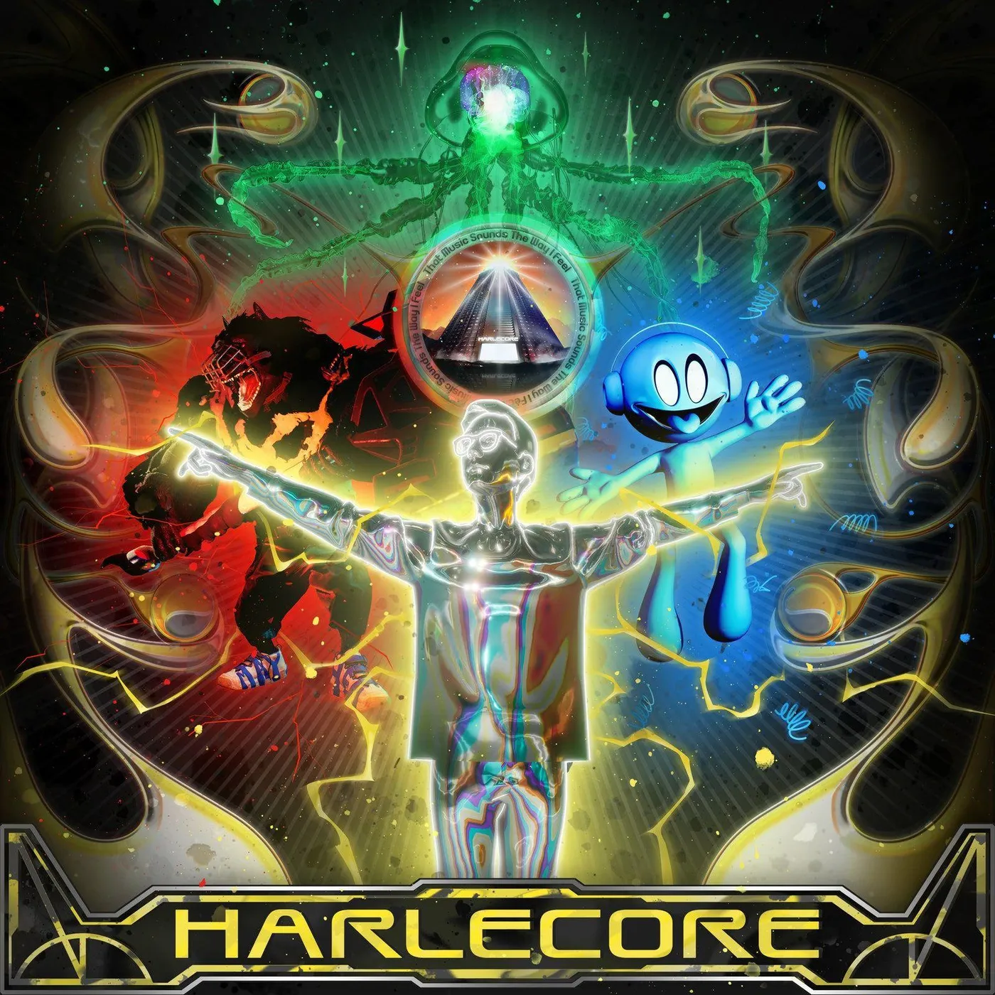 Danny L Harle HARLECORE (YELLOW WITH BLACK SPLATTER VINYL) Vinyl Record