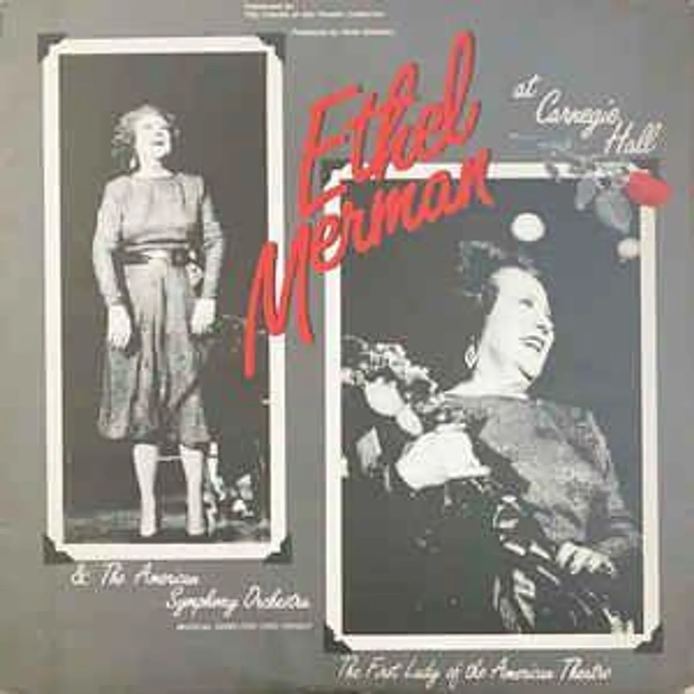 Ethel Merman MERMAN AT CARNEGIE HALL 1982 CD