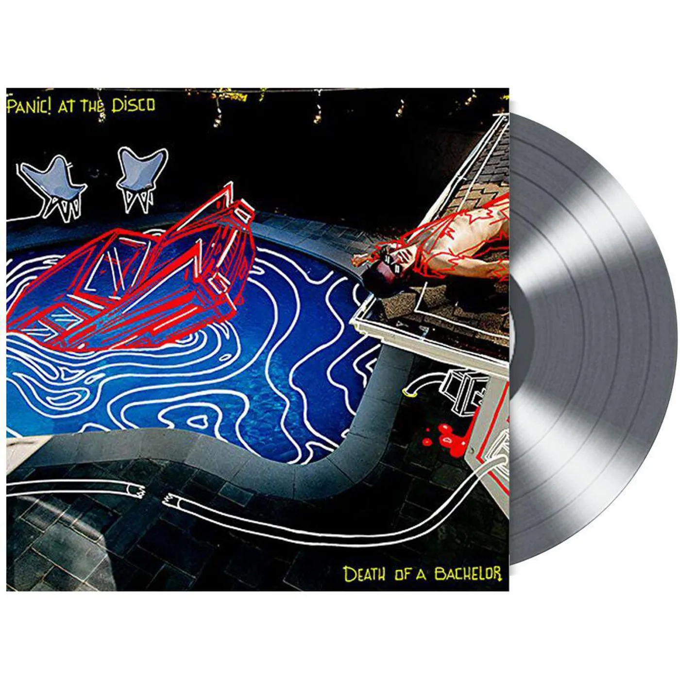 Panic! At The Disco Death of a Bachelor (Silver, Anniversary Edition) Vinyl Record