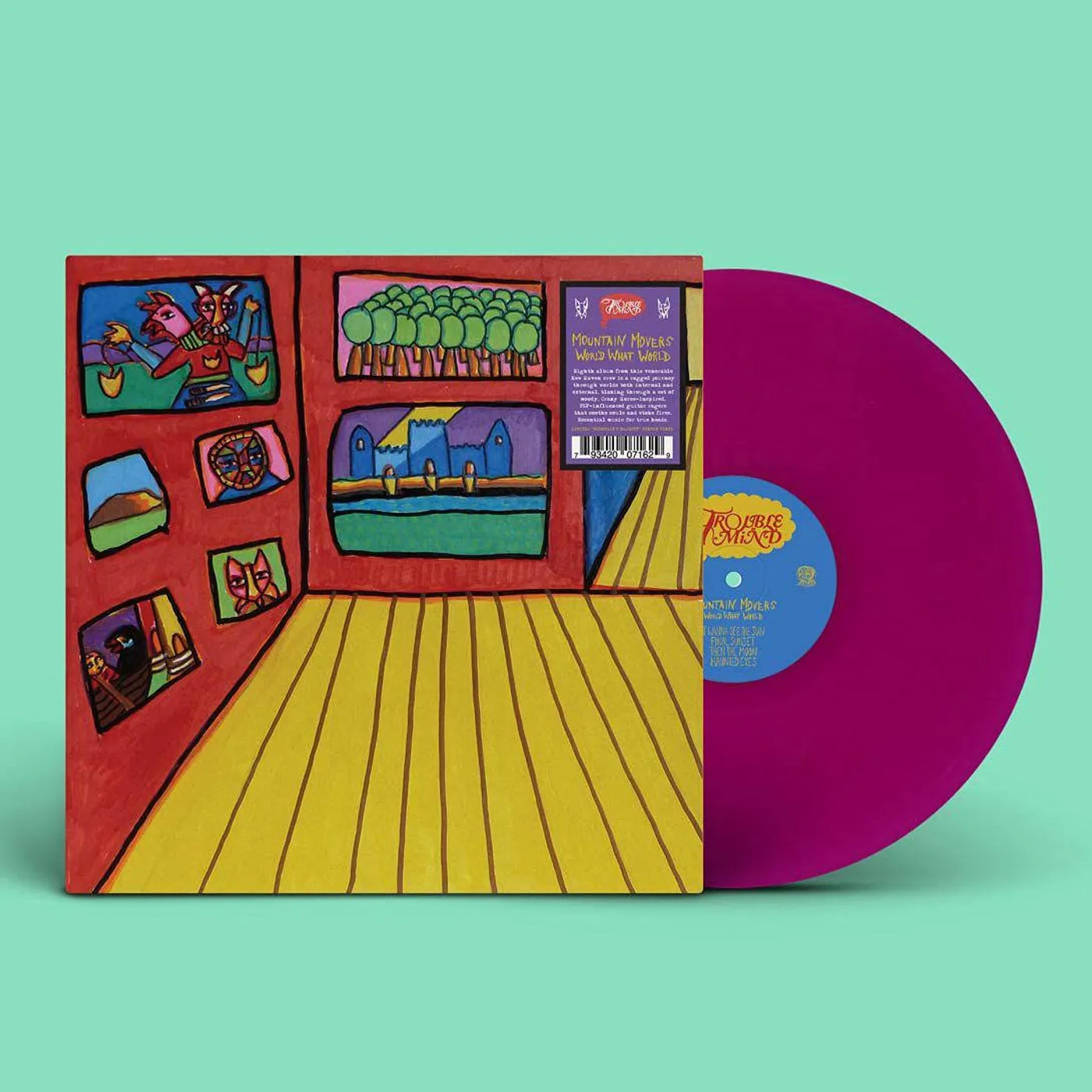 The Mountain Movers WORLD WHAT WORLD (MOUNTAIN'S MAJESTY PURPLE VINYL) Vinyl Record