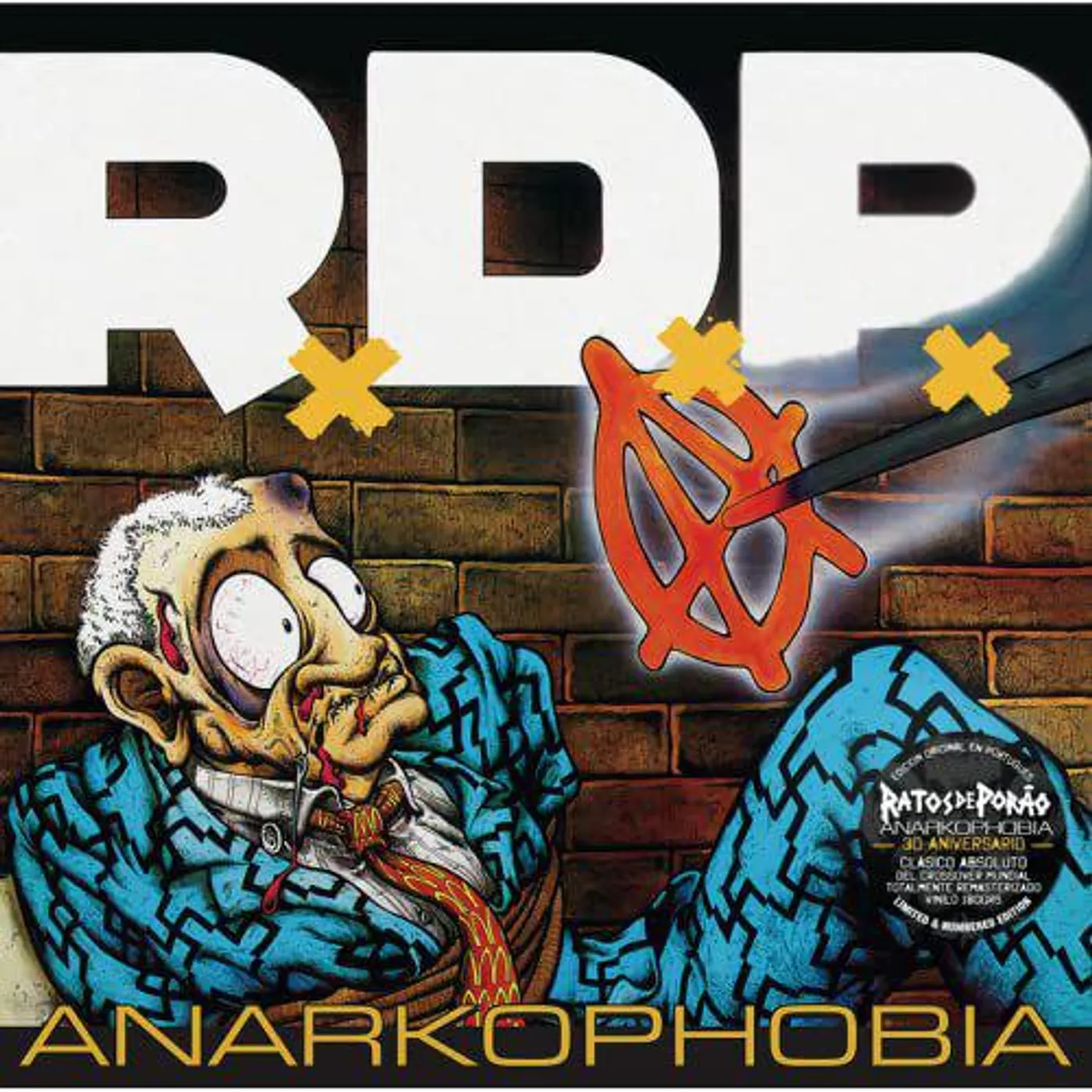 Ratos De Porão ANARKNOPHOBIA Vinyl Record