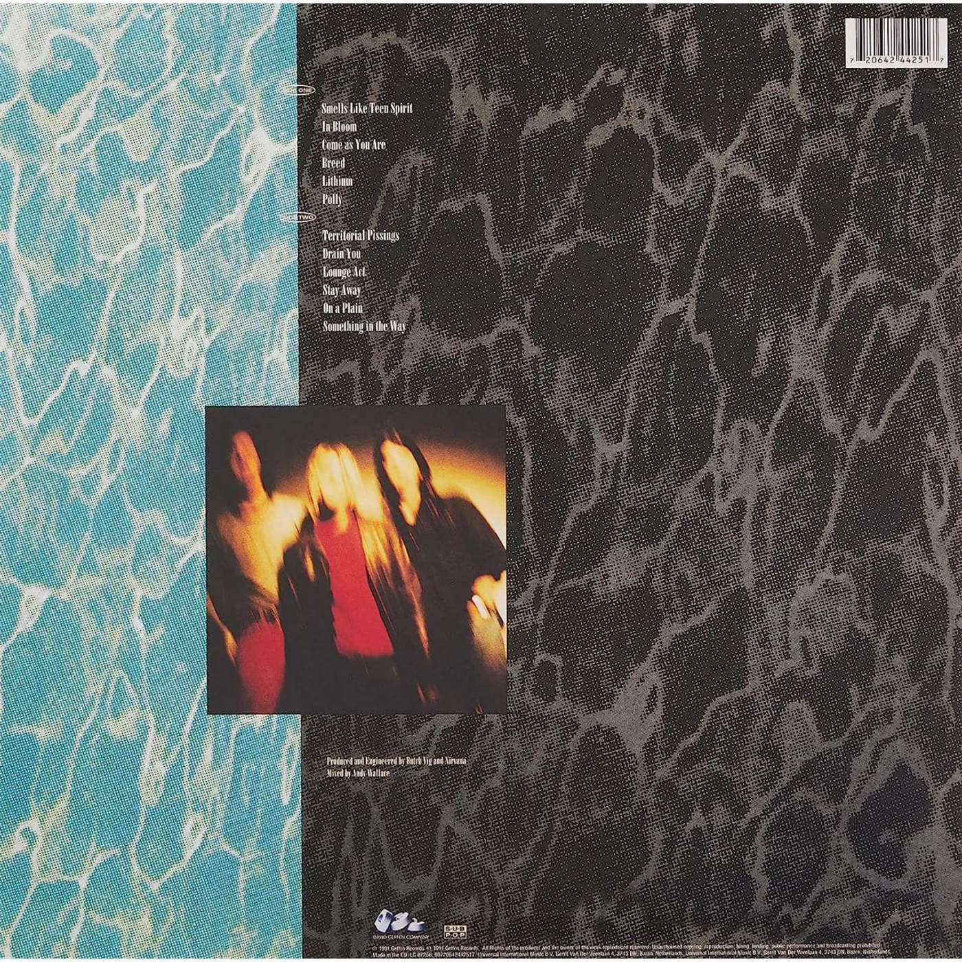 Nirvana Nevermind (Limited/180g) Vinyl Record Nirvana Nevermind (Limited/180g) Vinyl Record