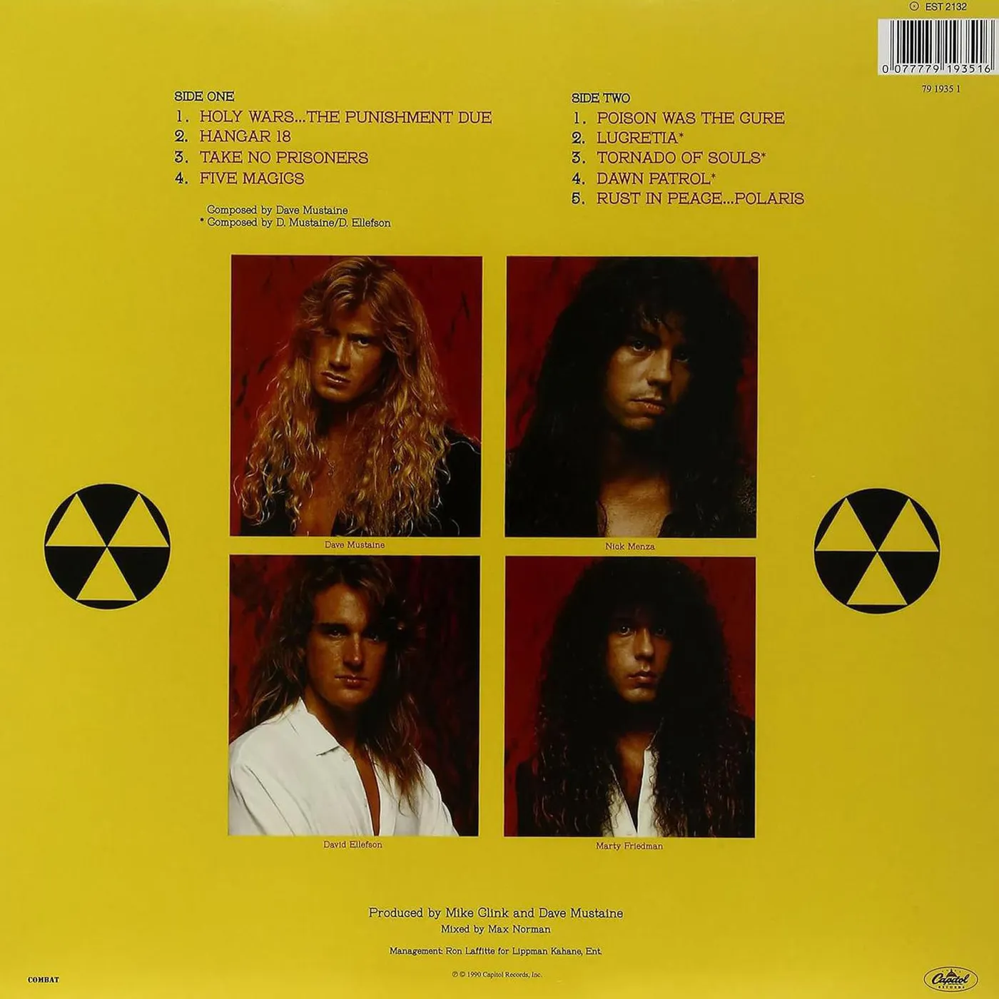Megadeth Rust In Peace (180G) Vinyl Record