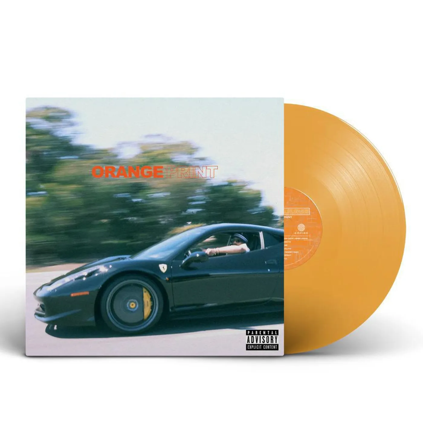 Larry June Orange Print (Transparent Orange) Vinyl Record