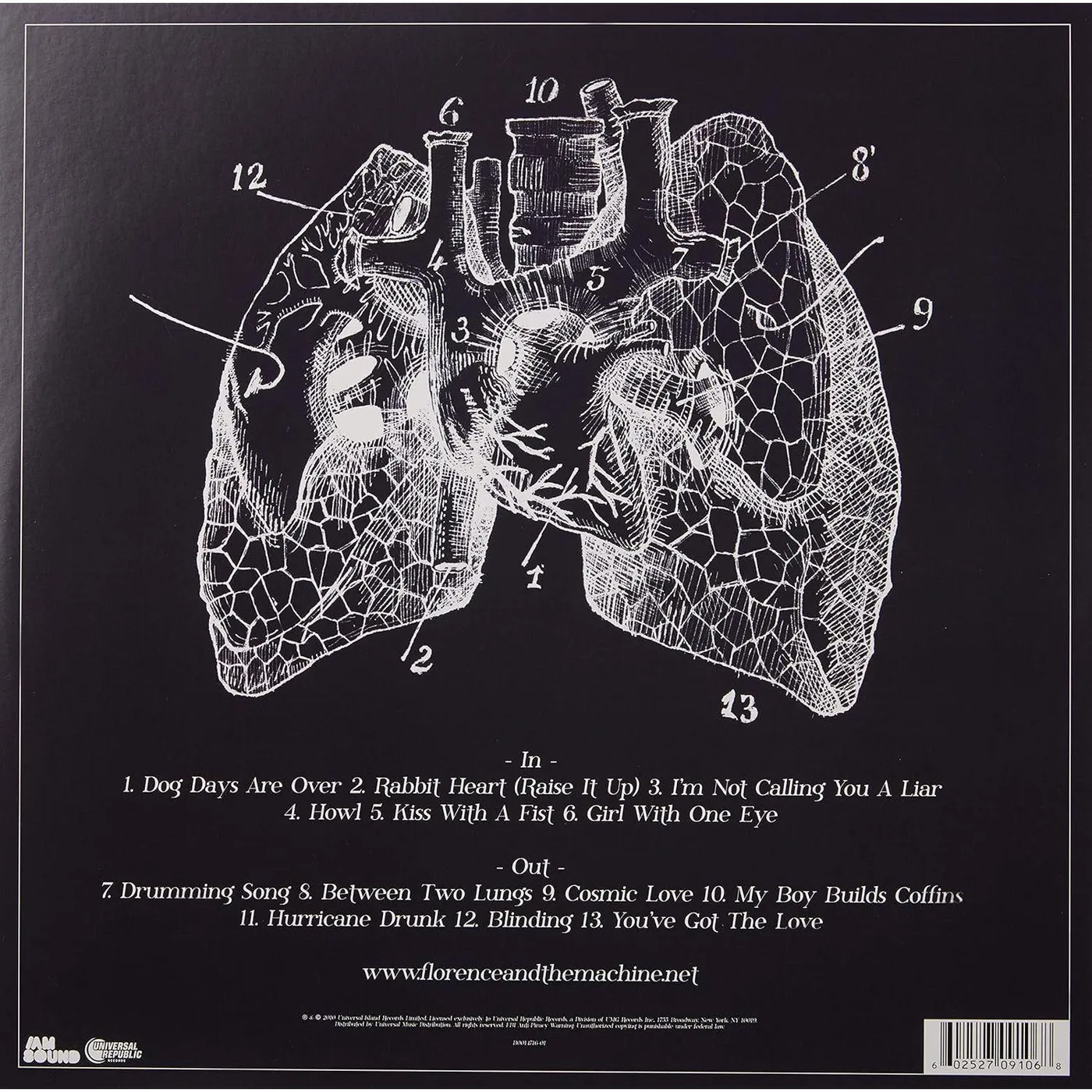 Florence + The Machine Lungs Vinyl Record