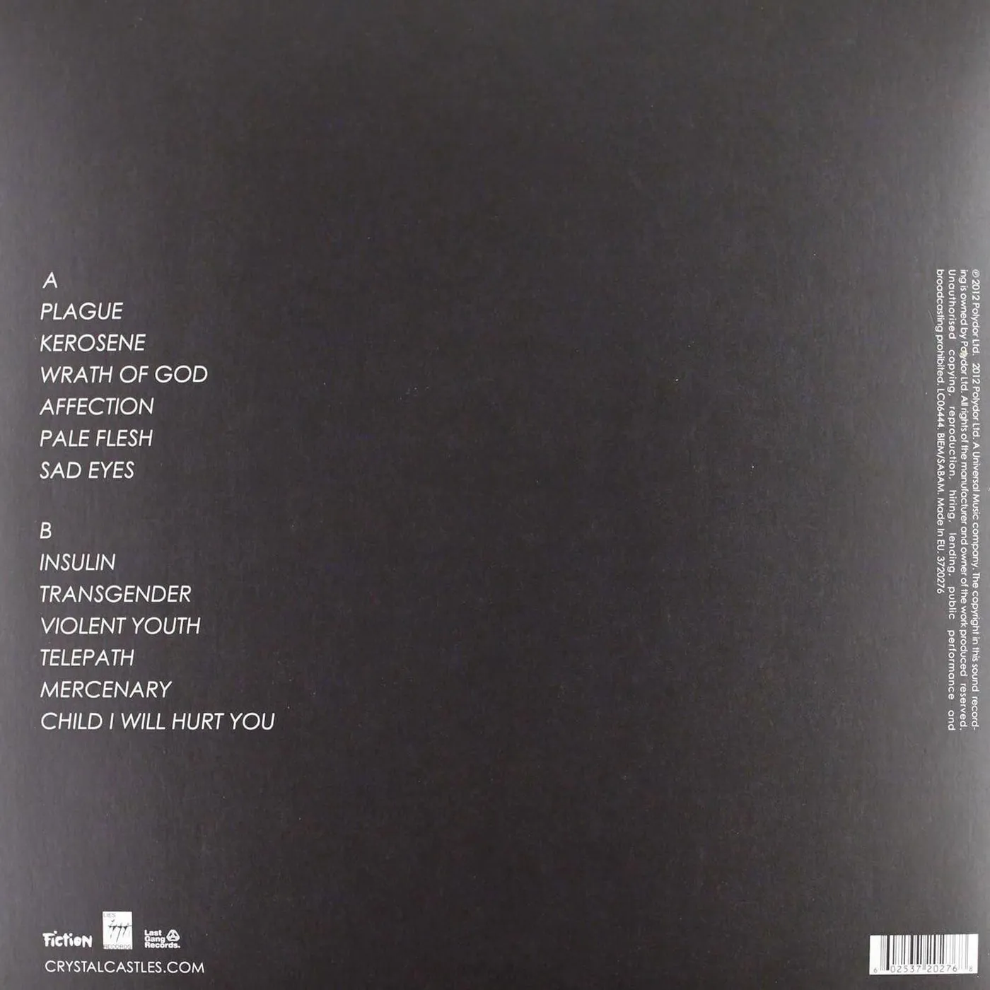  Crystal Castles III Vinyl Record