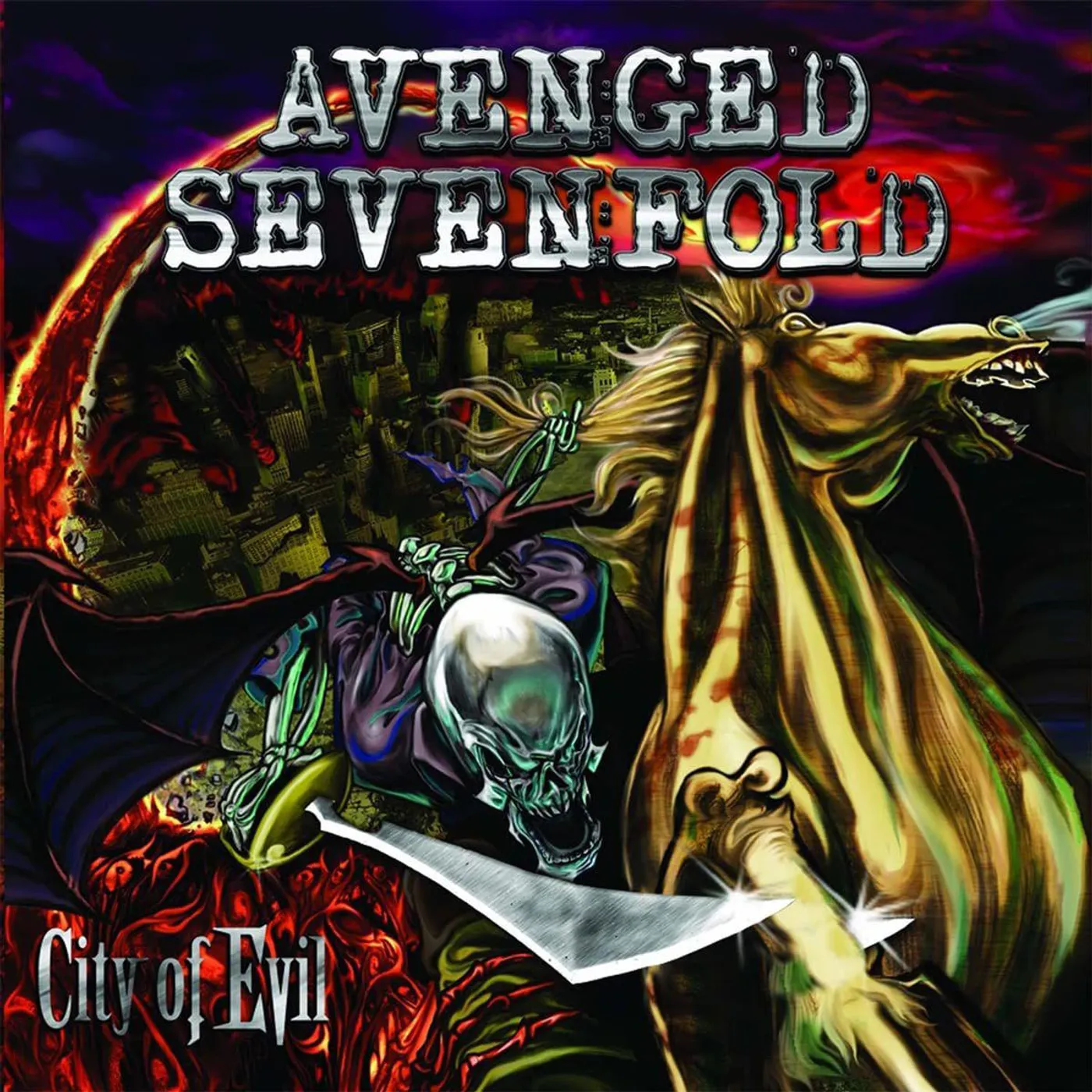 Avenged Sevenfold City Of Evil (Transparent Red/2LP) Vinyl Record
