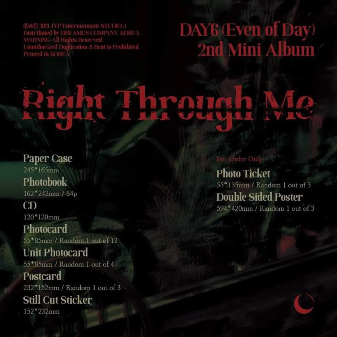 DAY6 RIGHT THROUGH ME CD