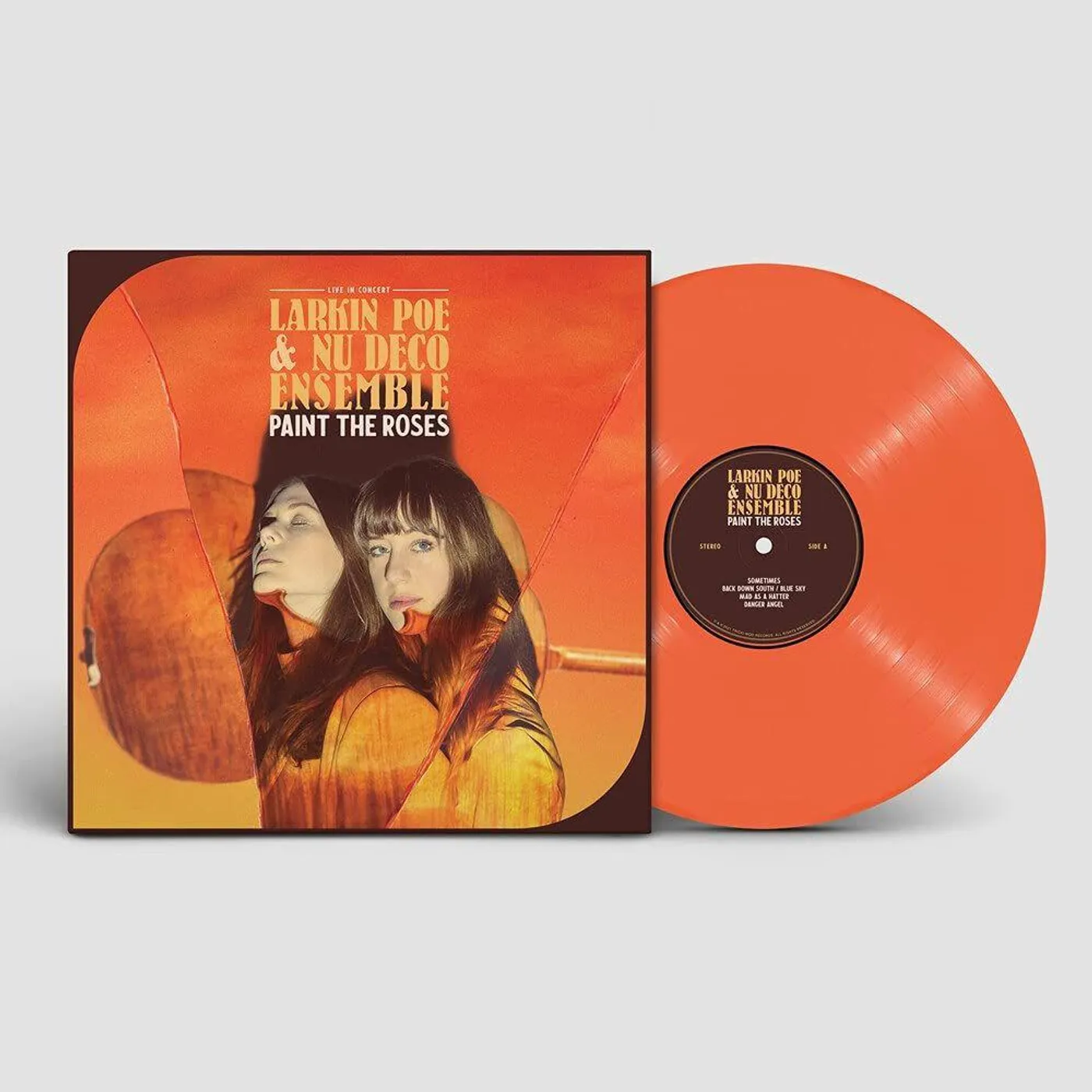 Larkin Poe / Nu Deco Ensemble Paint The Roses (Live In Concert) (Orange) Vinyl Record