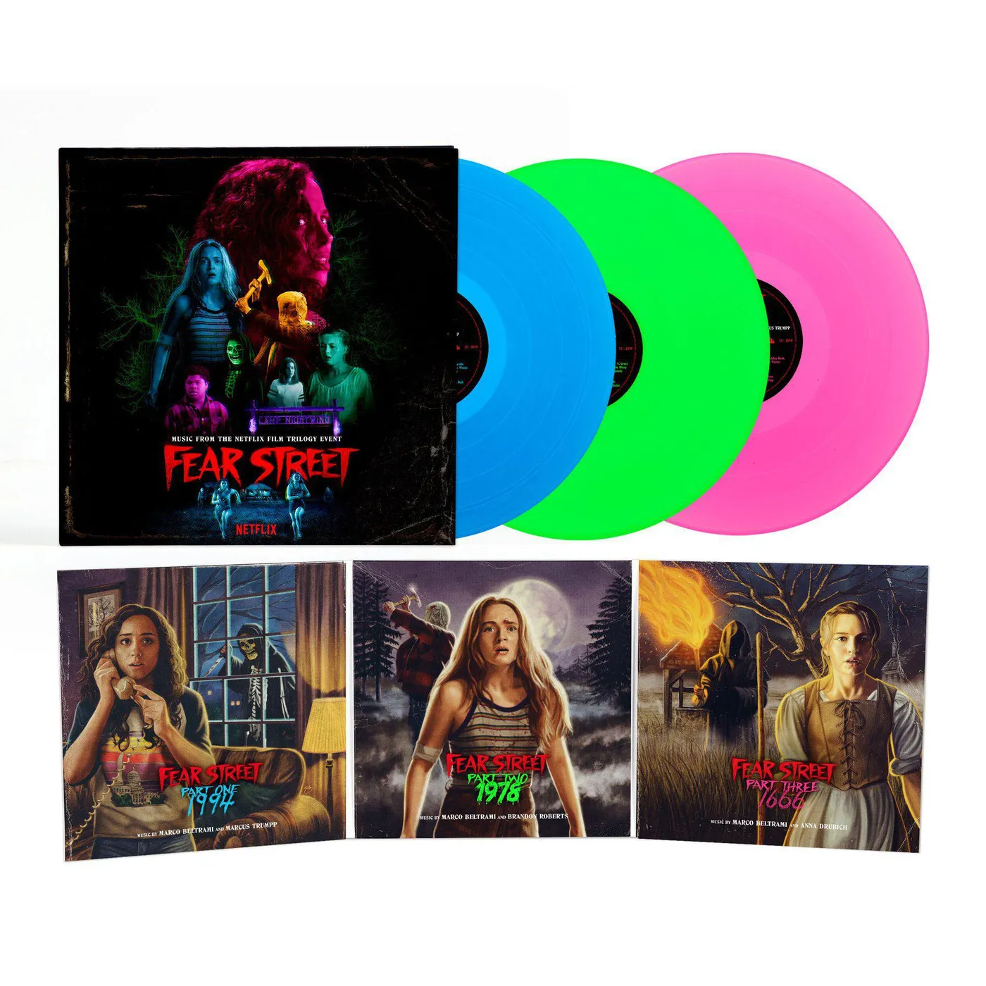 Marco Beltrami FEAR STREET: PARTS 1-3 (MUSIC FROM THE NETFLIX HORROR TRILOGY EVENT) (180G/NEON VINYL) Vinyl Record