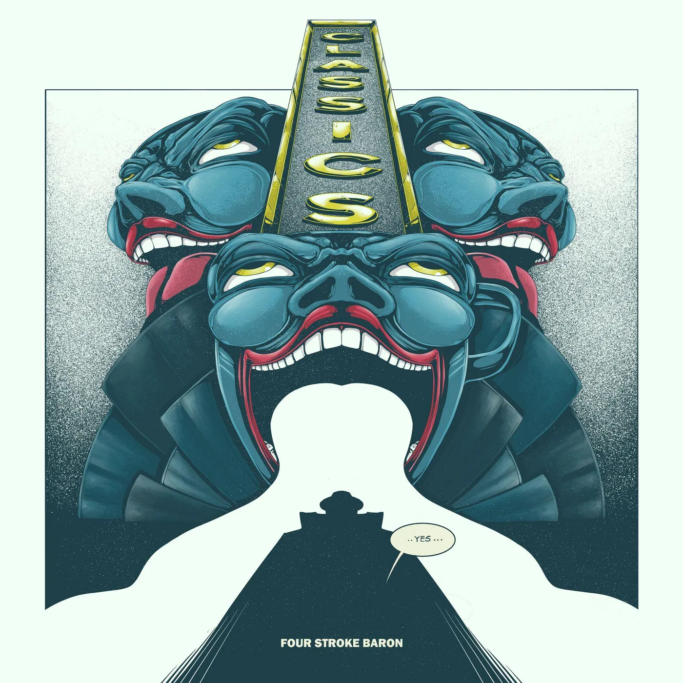 Four Stroke Baron CLASSICS (YELLOW MARBLED VINYL) Vinyl Record