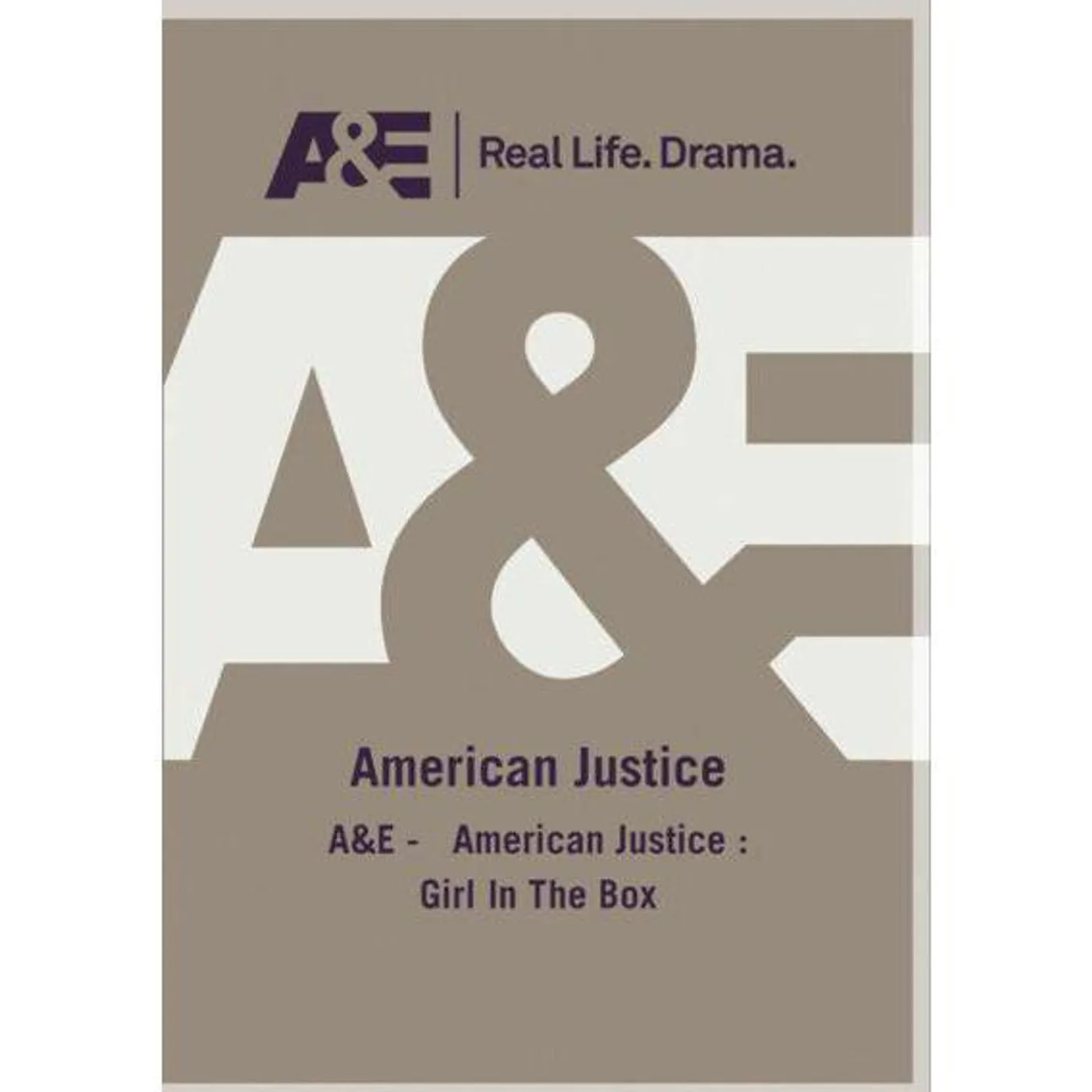 A&E - AMERICAN JUSTICE: GIRL IN THE BOX DVD