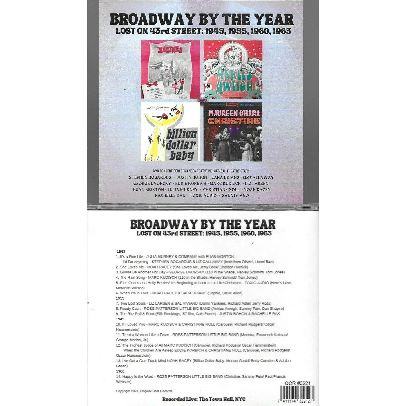 LOST ON 43RD STREET BROADWAY BY THE YEAR / O.C.R. CD