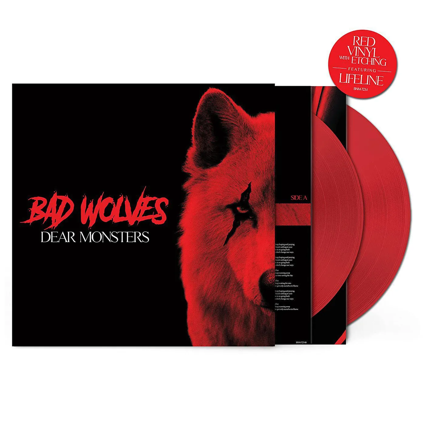Bad Wolves Dear Monsters (Red/2LP) Vinyl Record