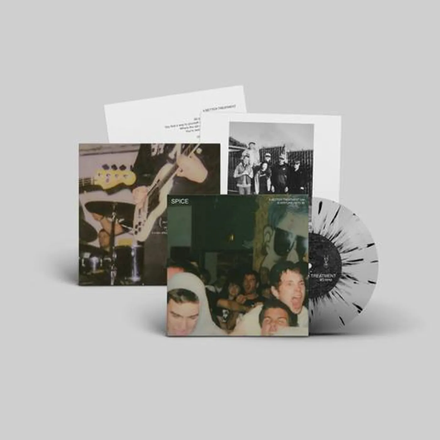 SPICE BETTER TREATMENT (CLEAR & BLACK SPLATTER) Vinyl Record
