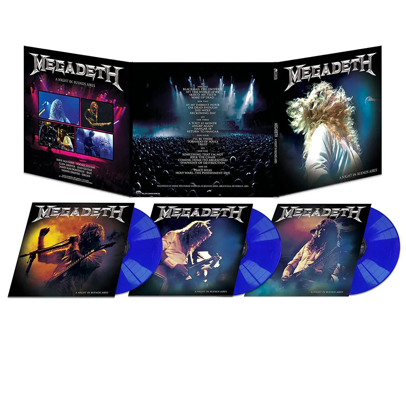 Megadeth Night In Buenos Aires (Blue) Box Set (Vinyl)