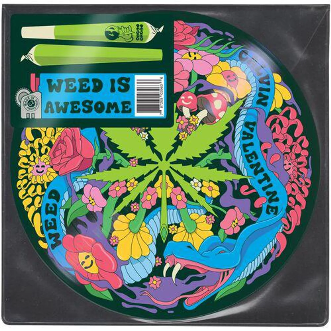 Calvin Valentine Weed Is Awesome Vinyl Record