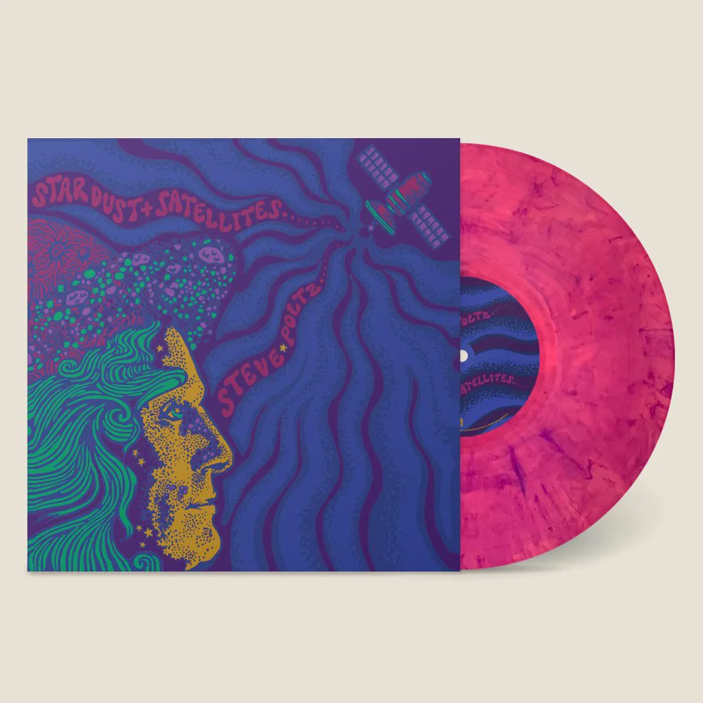 Steve Poltz STARDUST & SATELLITES (PINK & PURPLE) Vinyl Record