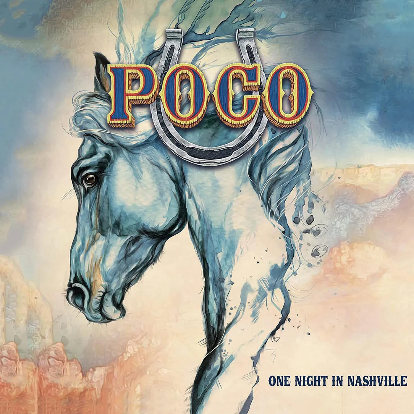 Poco ONE NIGHT IN NASHVILLE (TRANSPARENT BLUE) Vinyl Record