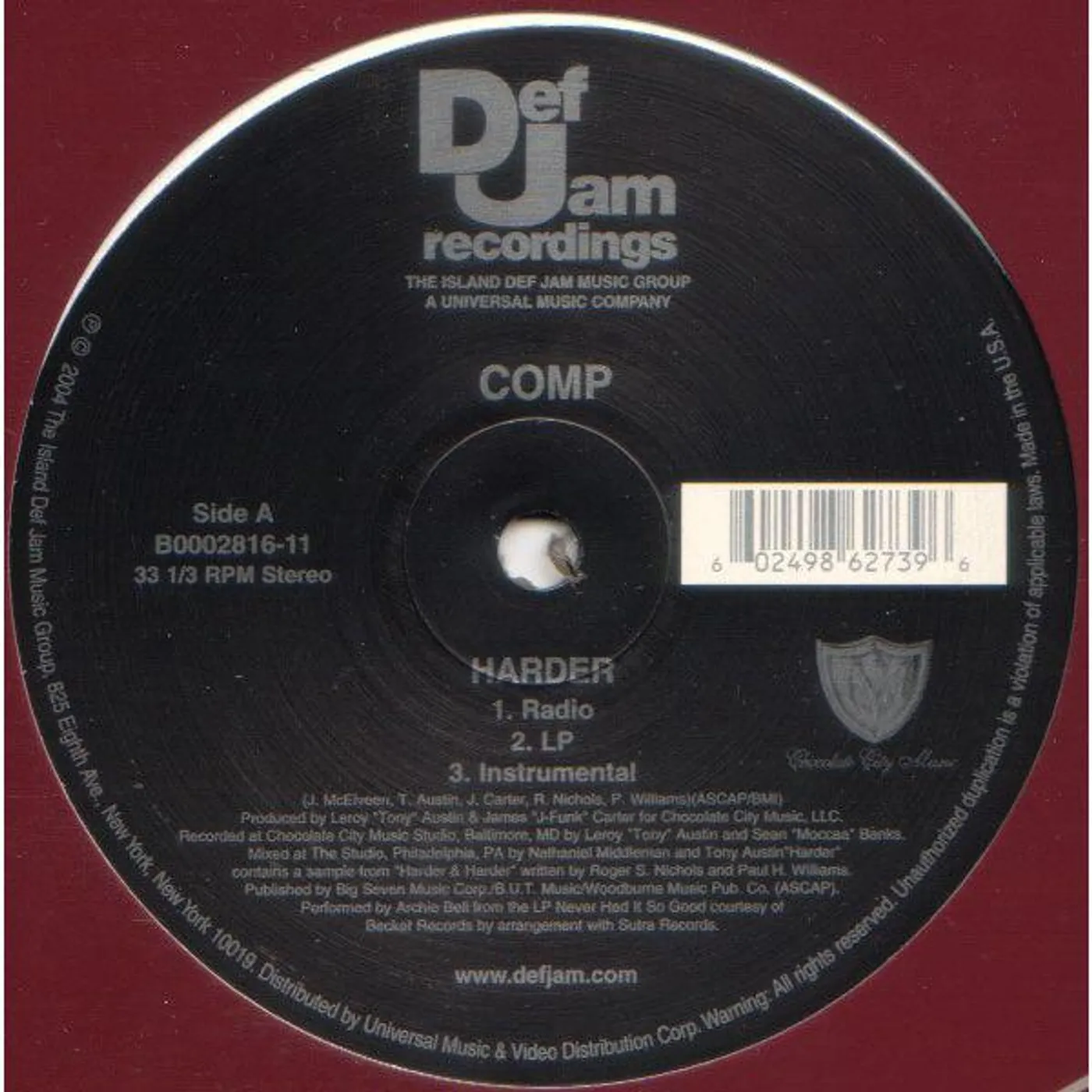 HARDER (X3) / COMP (X3) Vinyl Record
