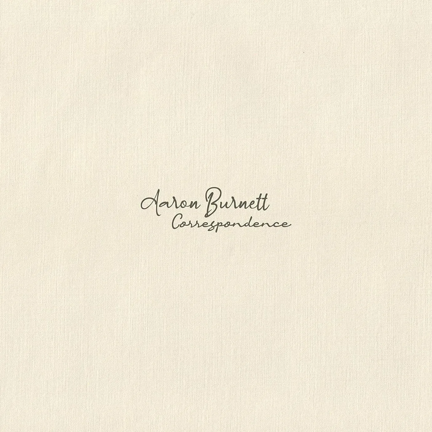 Aaron Burnett CORRESPONDENCE CD