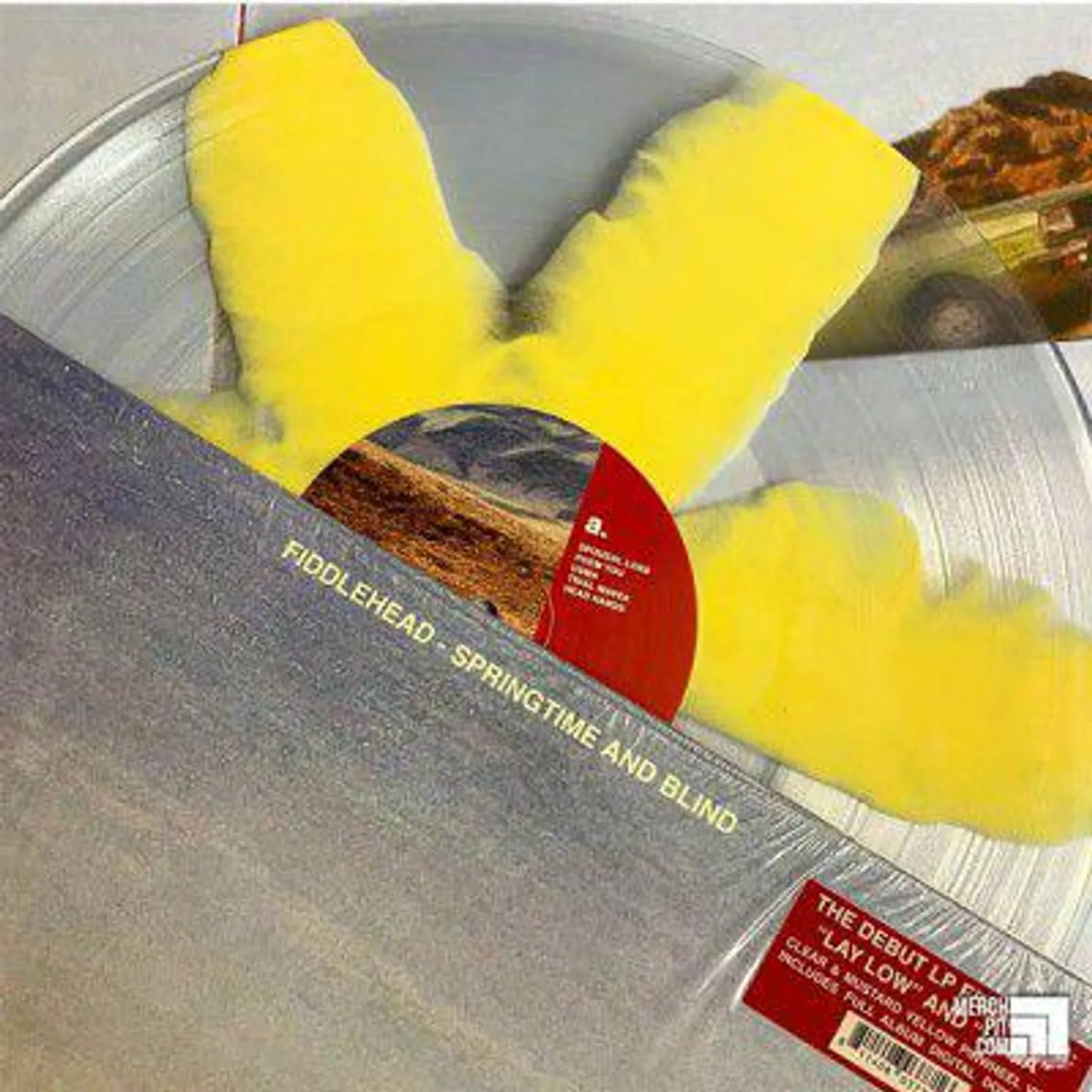 Fiddlehead SPRINGTIME & BLIND (CLEAR & MUSTARD PINWHEEL) Vinyl Record