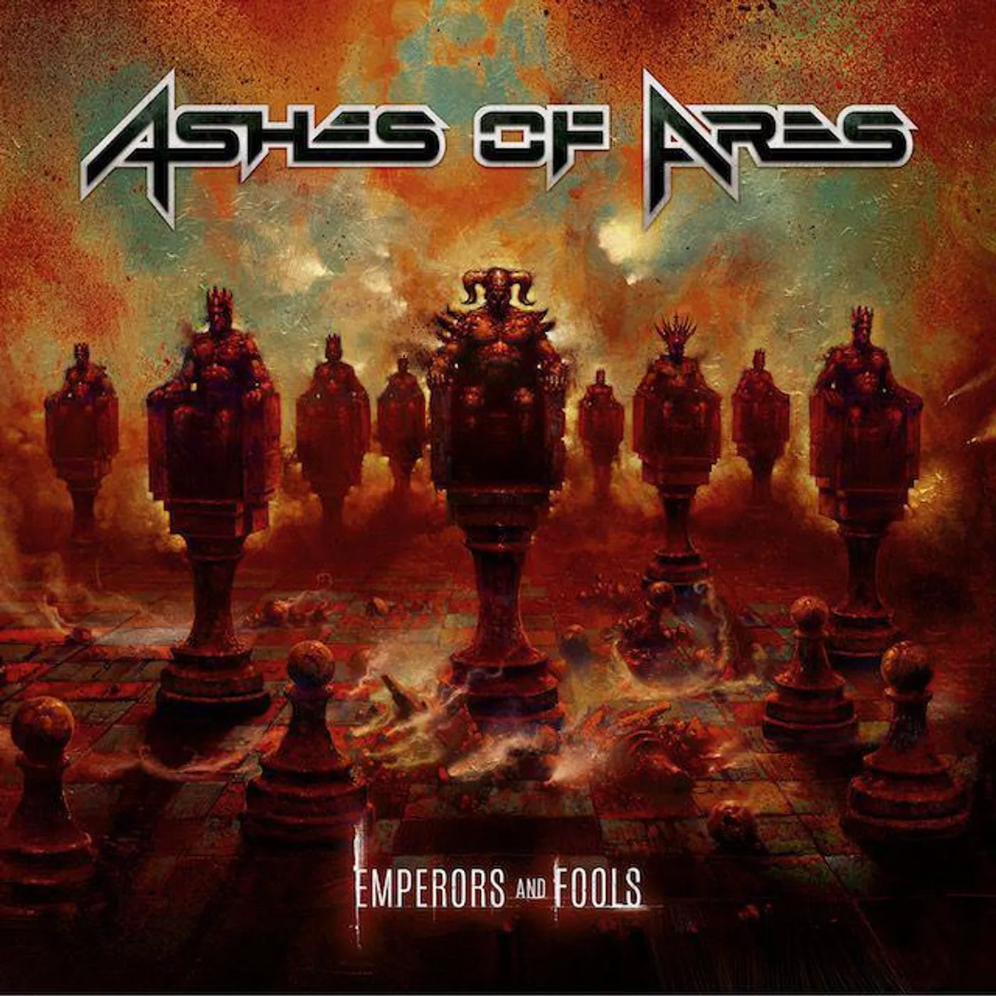Ashes Of Ares EMPERORS & FOOLS (RED/BLACK SPLATTER) Vinyl Record