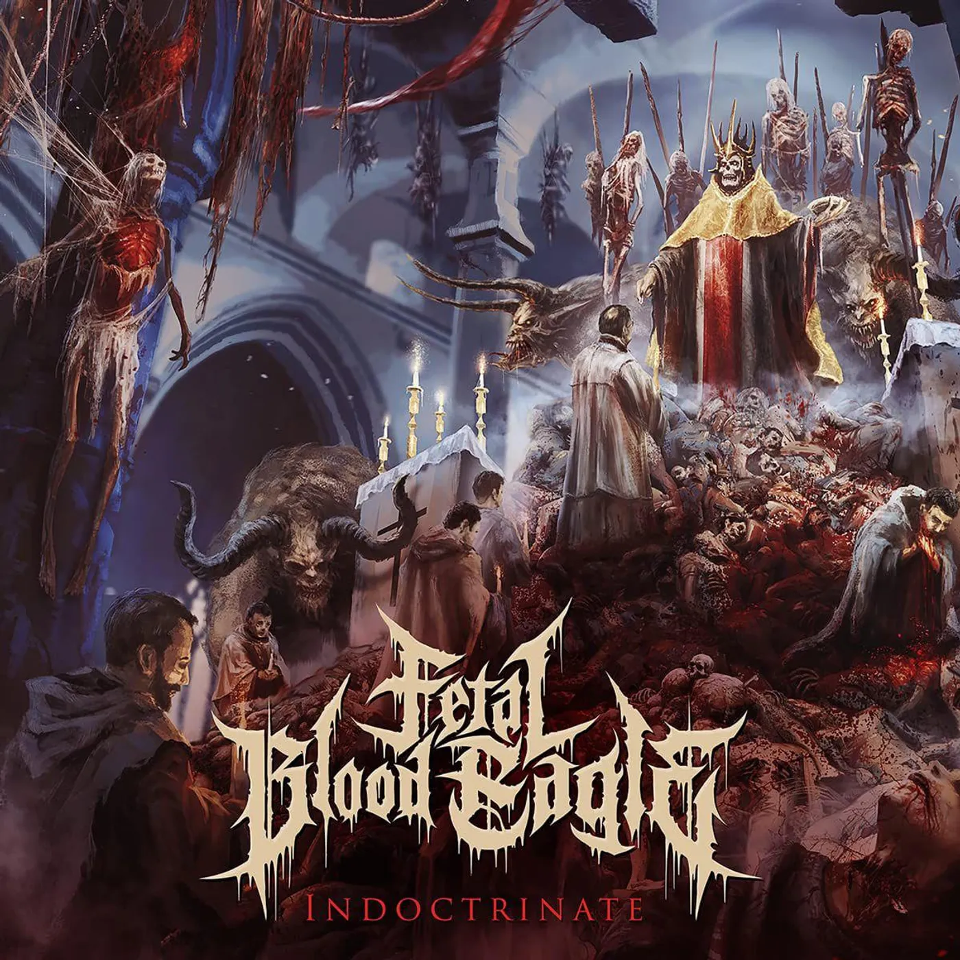 Fetal Blood Eagle INDOCTRINATE (TRANSPARENT BLUE) Vinyl Record