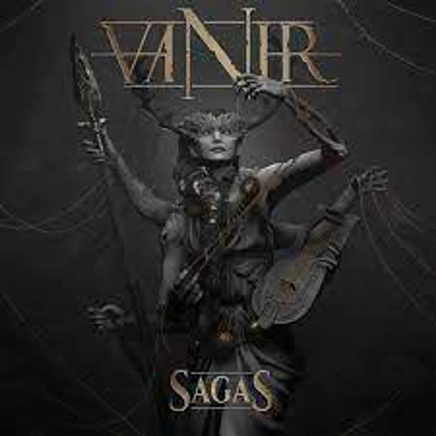 Vanir SAGAS (GOLD & BLACK VINYL) Vinyl Record