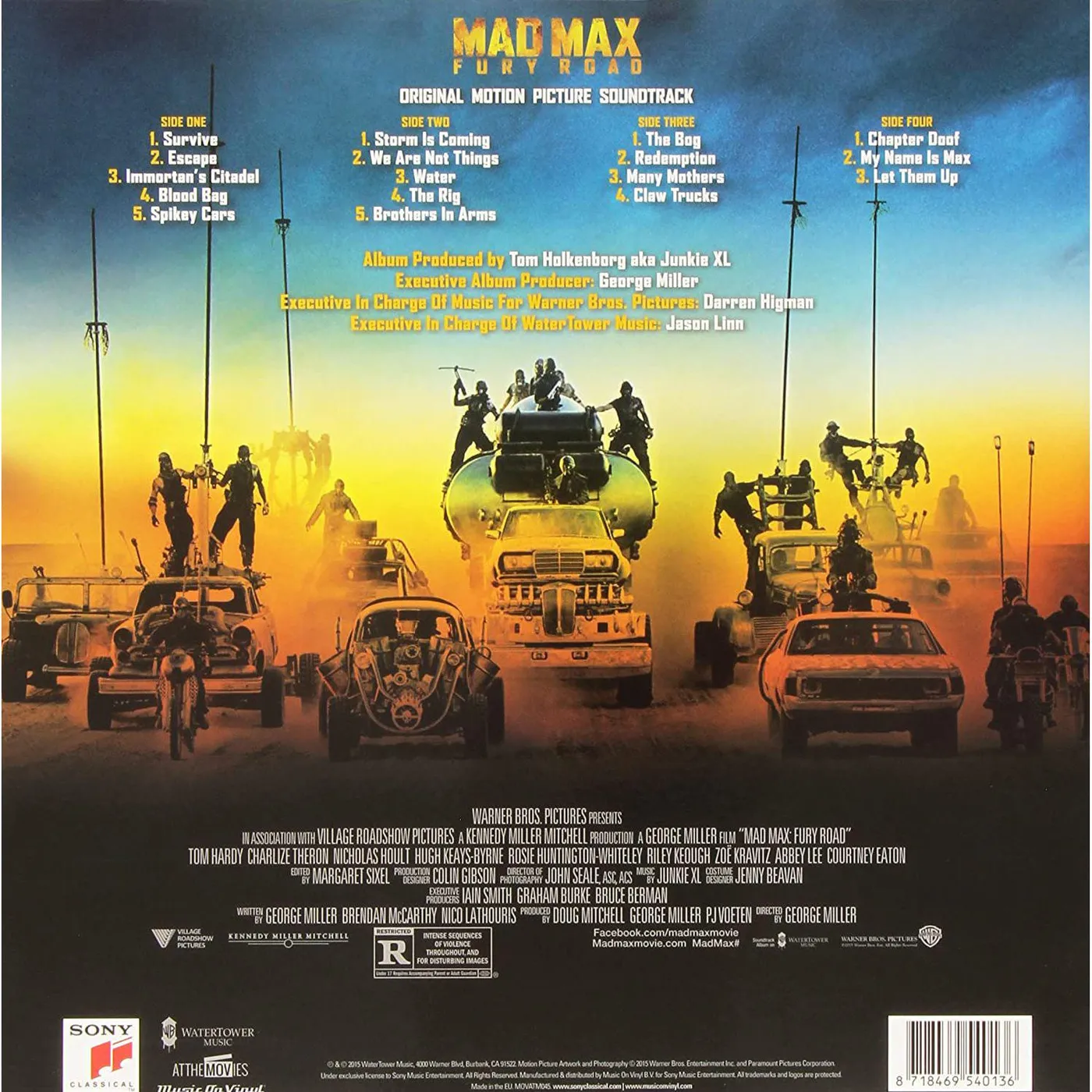 Tom Holkenborg MAD MAX: FURY ROAD / Original Soundtrack Vinyl Record