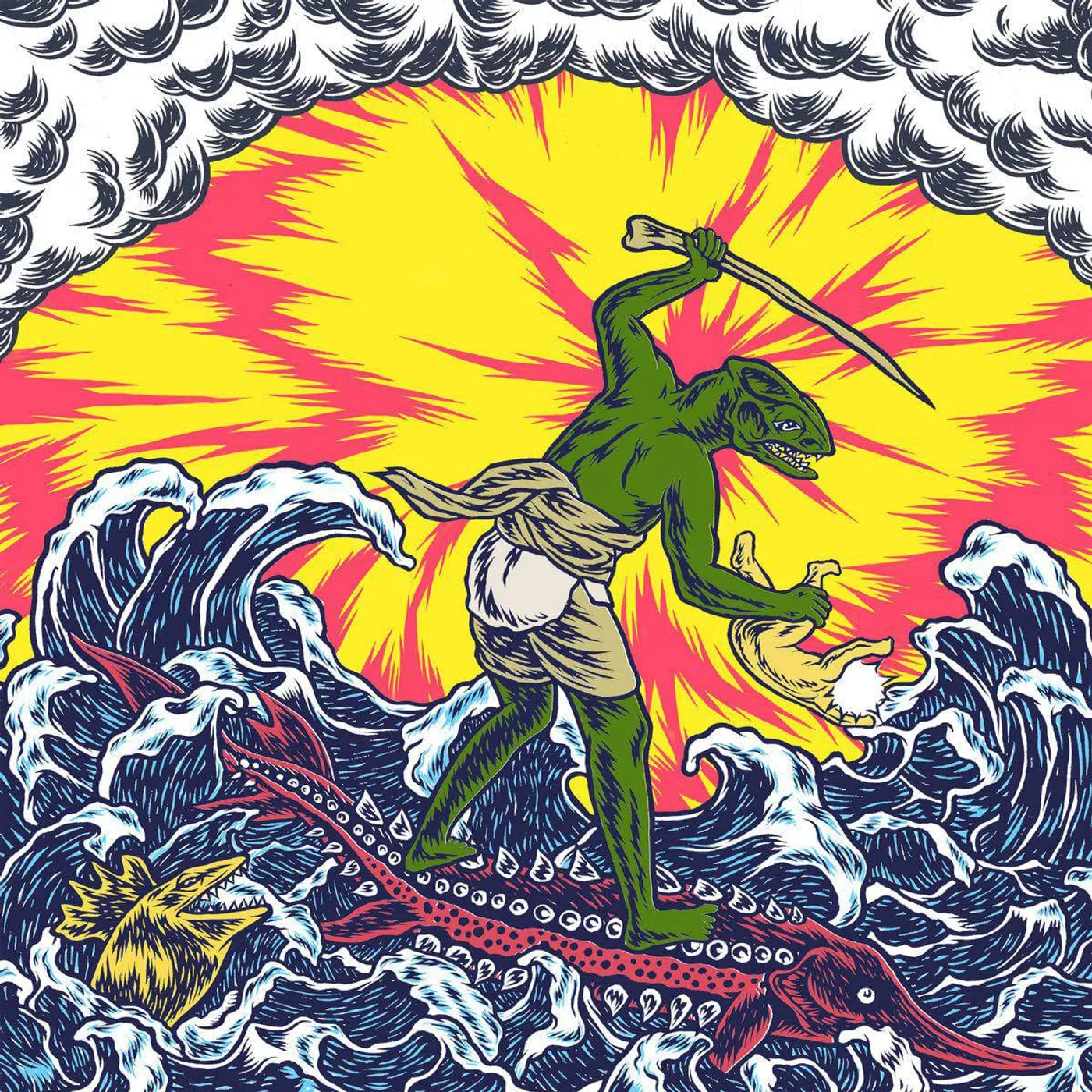 King Gizzard & The Lizard Wizard Teenage Gizzard (Picture Disc) Vinyl Record