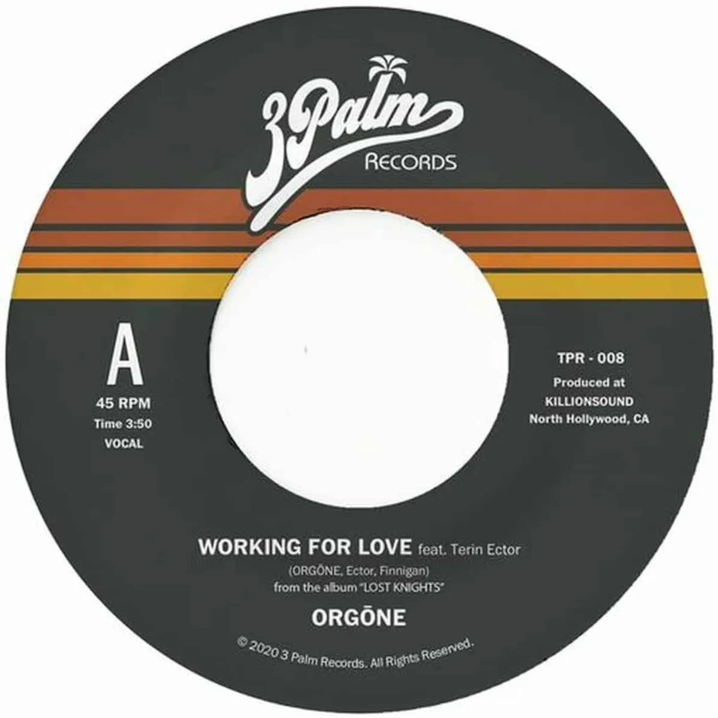 Orgone WORKING FOR LOVE / DREAME Vinyl Record