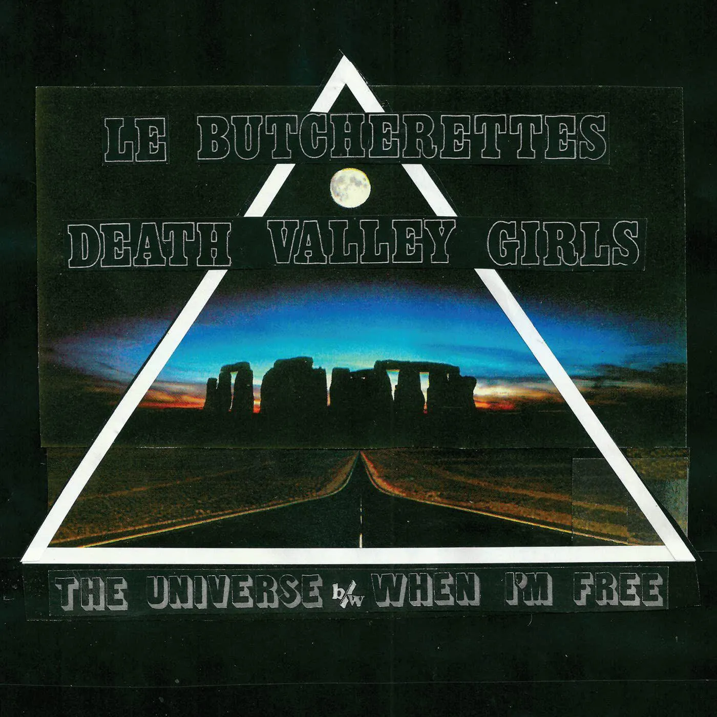 Le Butcherettes / Death Valley Girls UNIVERSE / WHEN I'M FREE (CLEAR W/ OPAQUE PINK) Vinyl Record