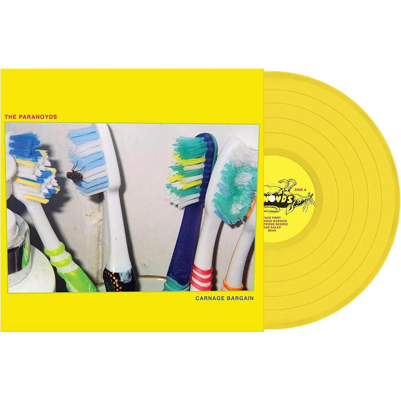 The Paranoyds CARNAGE BARGAIN (YELLOW VINYL) Vinyl Record