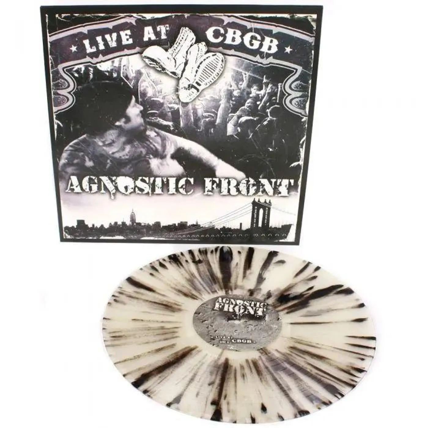 Agnostic Front Live At CBGB (Clear/Black/Grey Splatter) Vinyl Record