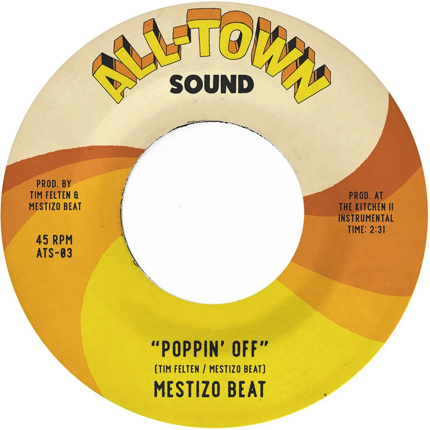 Mestizo Beat Poppin' Off (TAN) Vinyl Record