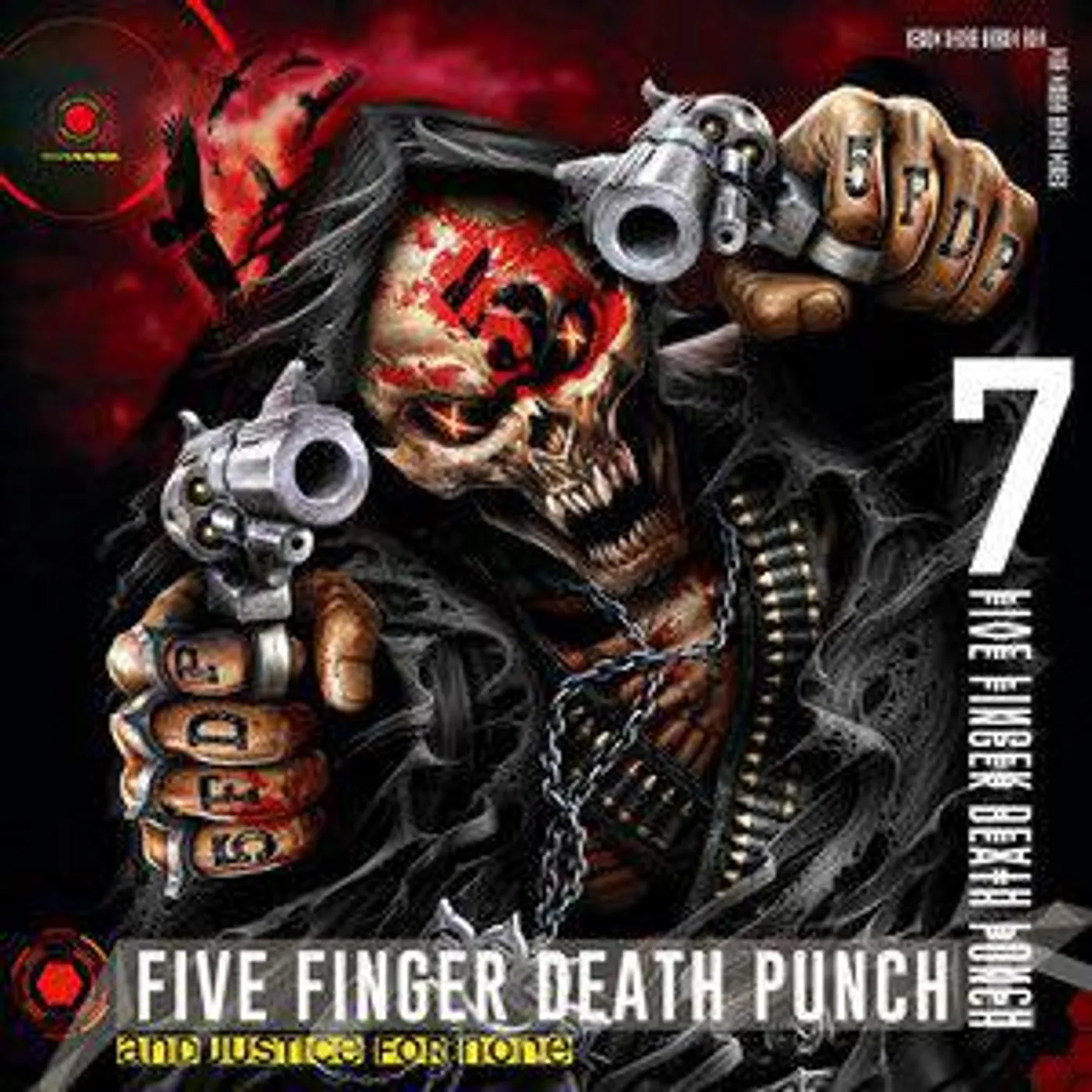 Five Finger Death Punch And Justice For None (Silver Metallic) Vinyl Record