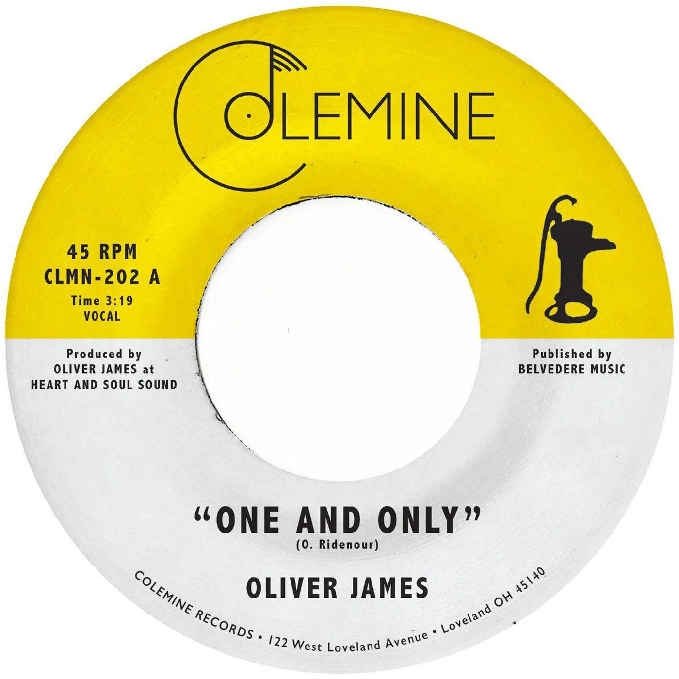 Oliver James One And Only (Opaque Yellow) Vinyl Record