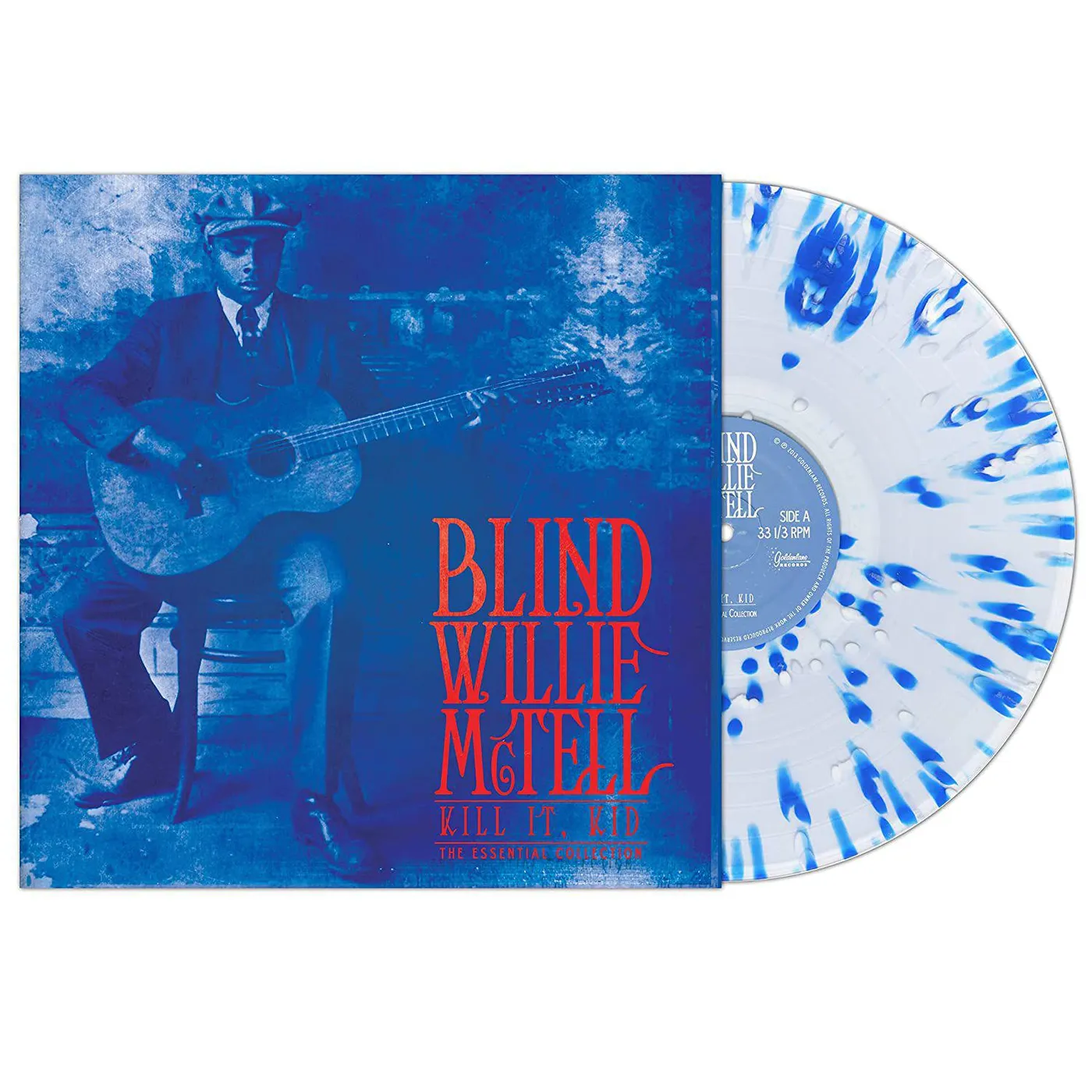 Blind Willie McTell KILL IT KID - COLLECTION (BLUE & WHITE SPLATTER) Vinyl Record