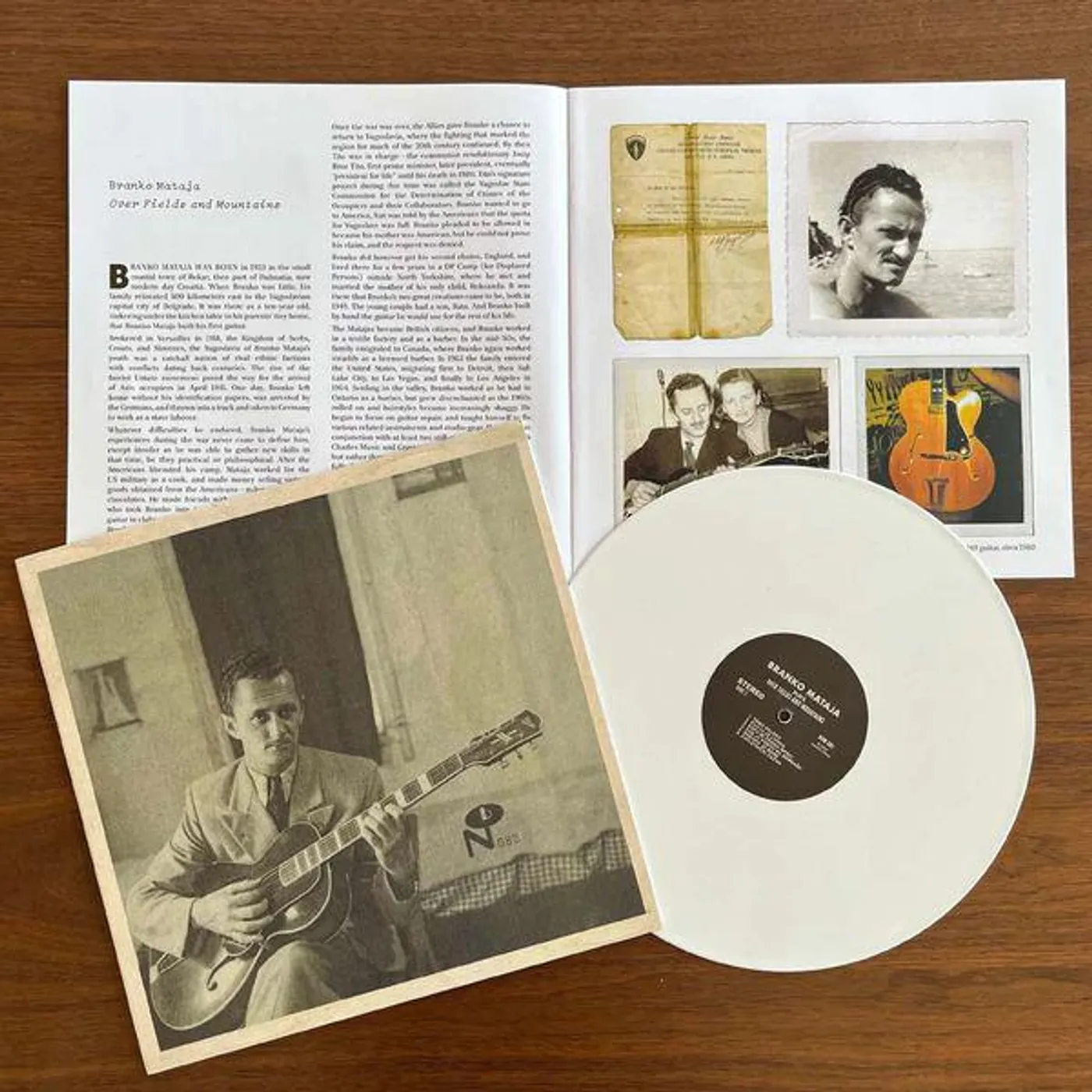 Branko Mataja Over Fields & Mountains (White Blossom) Vinyl Record