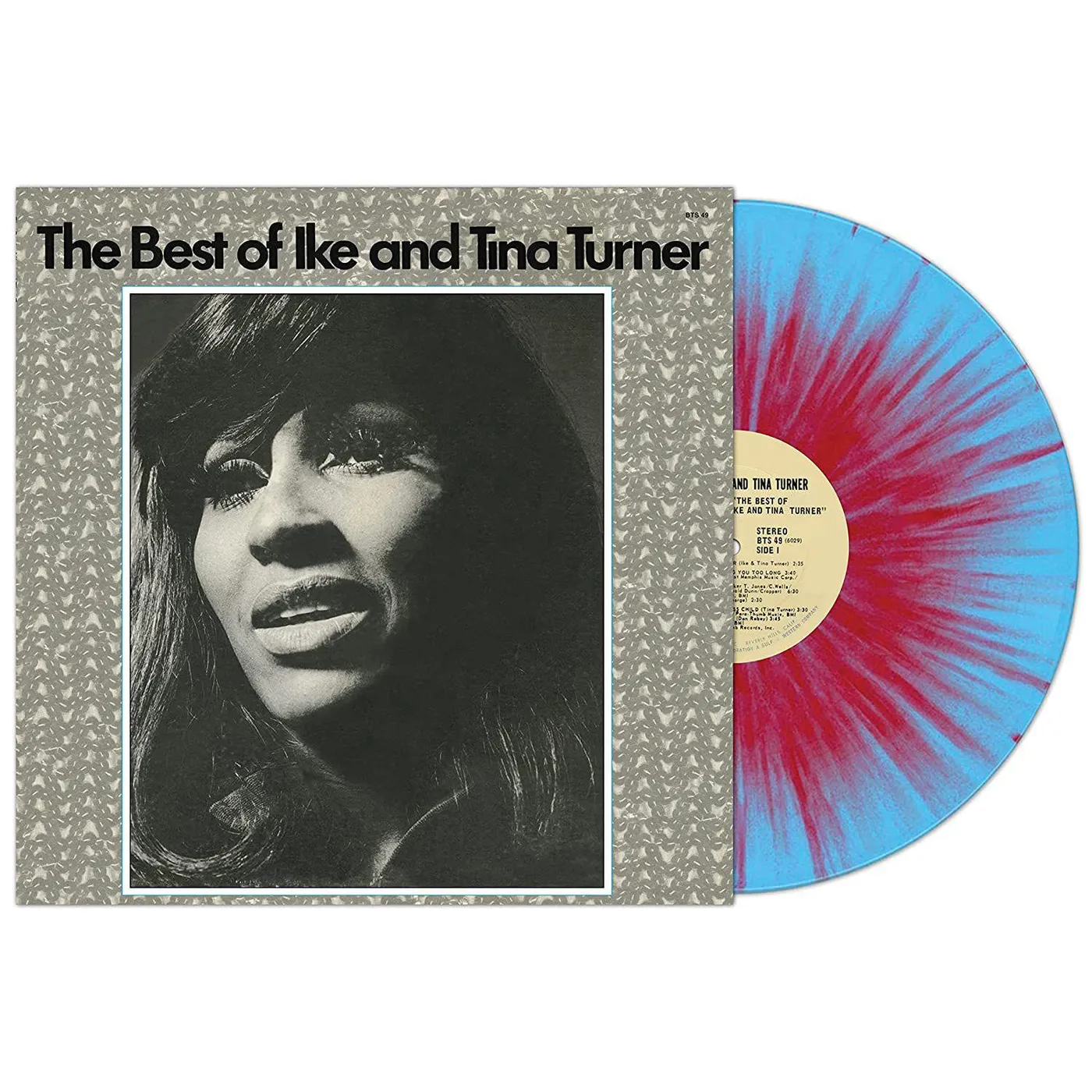 Ike & Tina Turner Best Of (Red & Blue Splatter) Vinyl Record