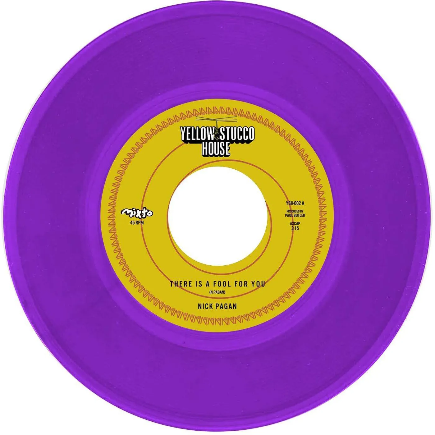 Nick Pagan NO MAMES B/W THERE'S A FOOL FOR YOU (TRANSLUCENT PURPLE VINYL) Vinyl Record