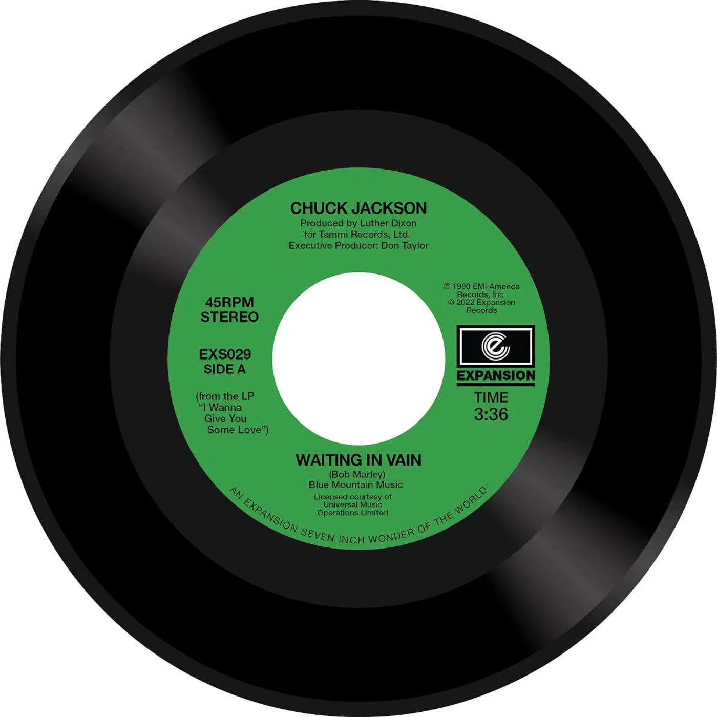 Chuck Jackson WAITING IN VAIN / NO TRICKS Vinyl Record