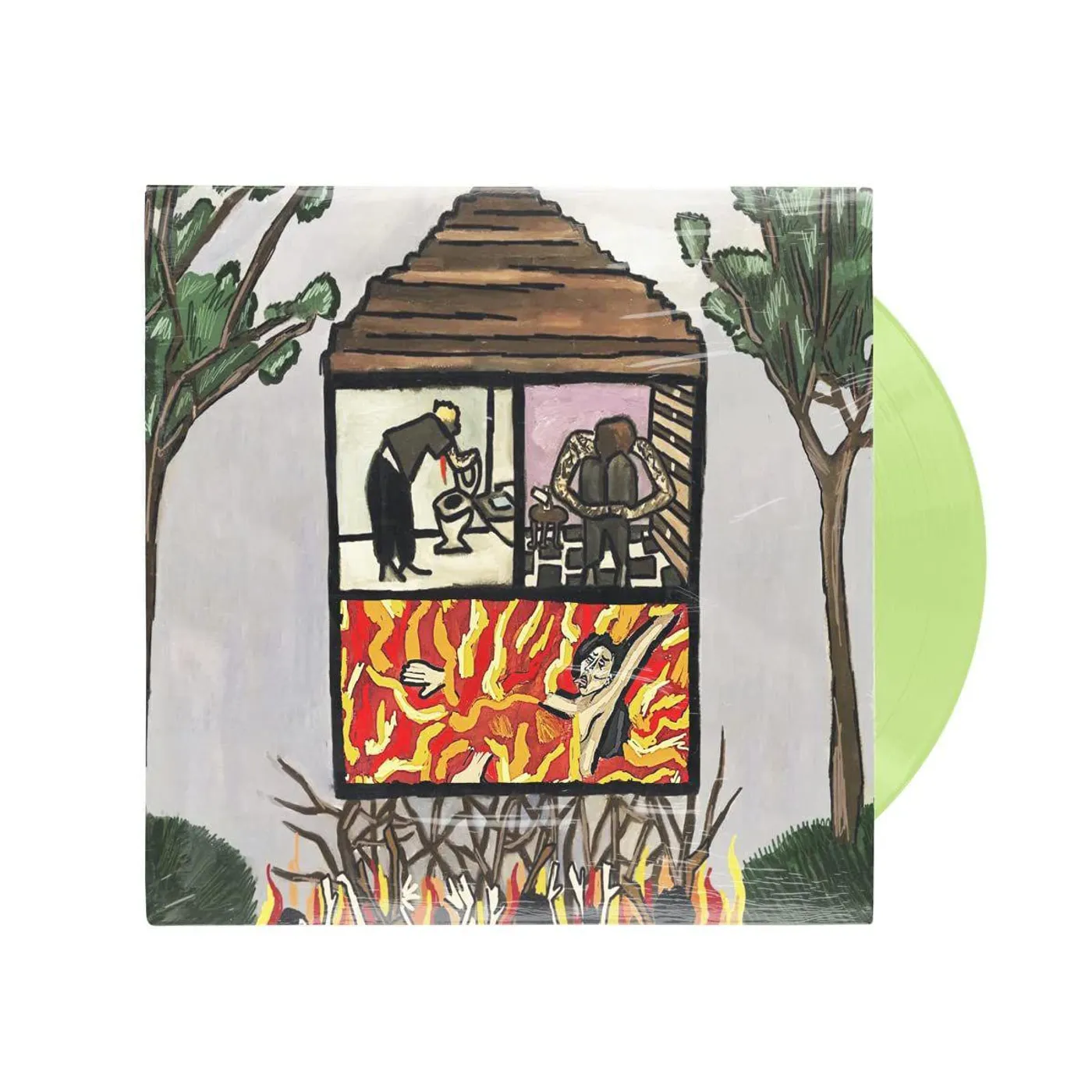$uicideboy$ Long Term Effects of SUFFERING (Glow Green)  Vinyl Record