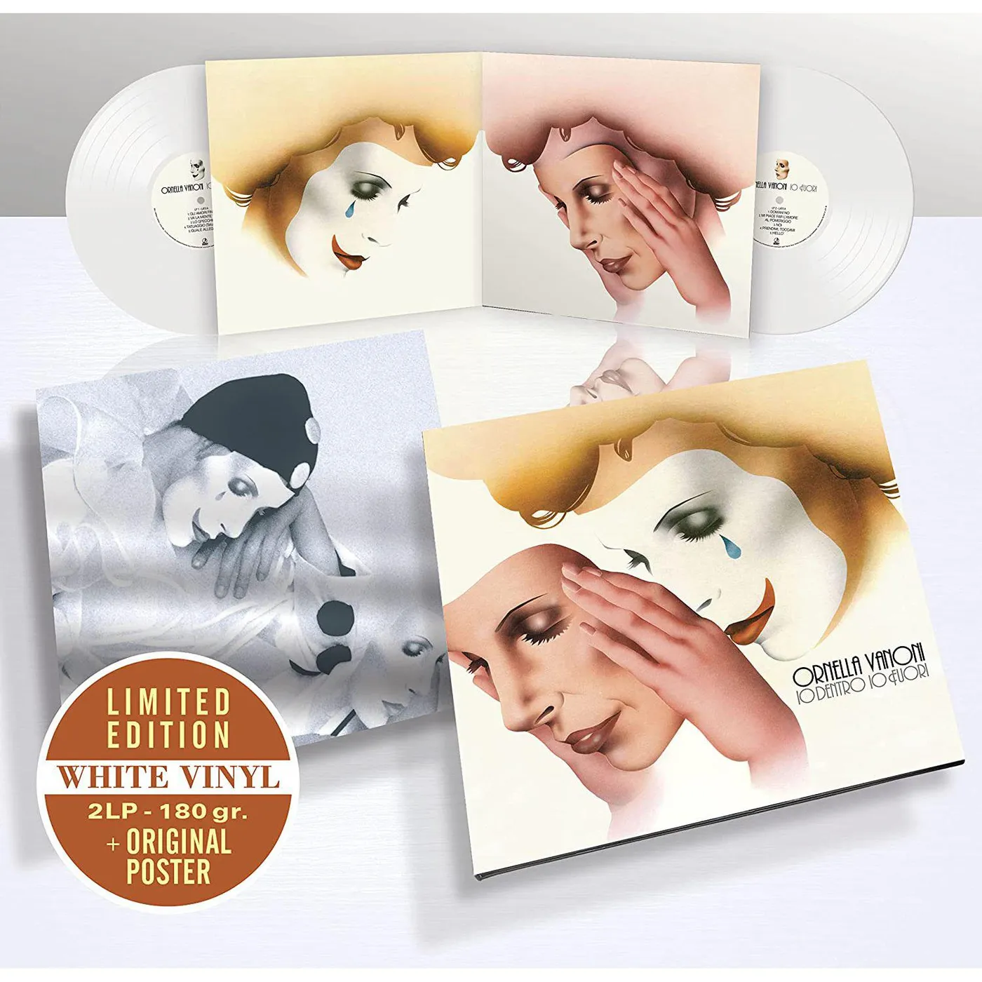 Ornella Vanoni Io Dentro Io Fuori (Limited White With Poster) Vinyl Record