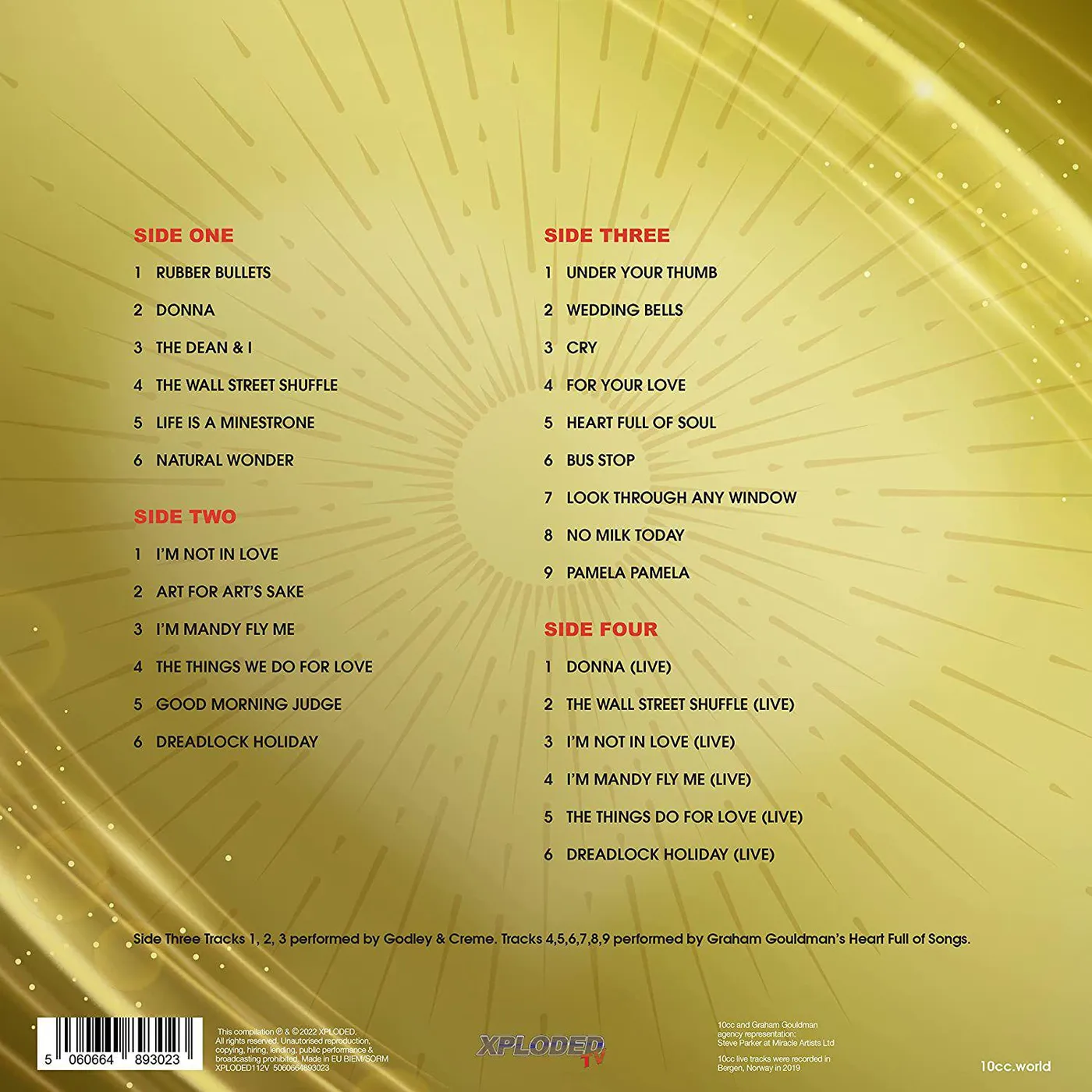 10cc THINGS WE DO FOR LOVE: THE ULTIMATE HITS & BEYOND Vinyl Record