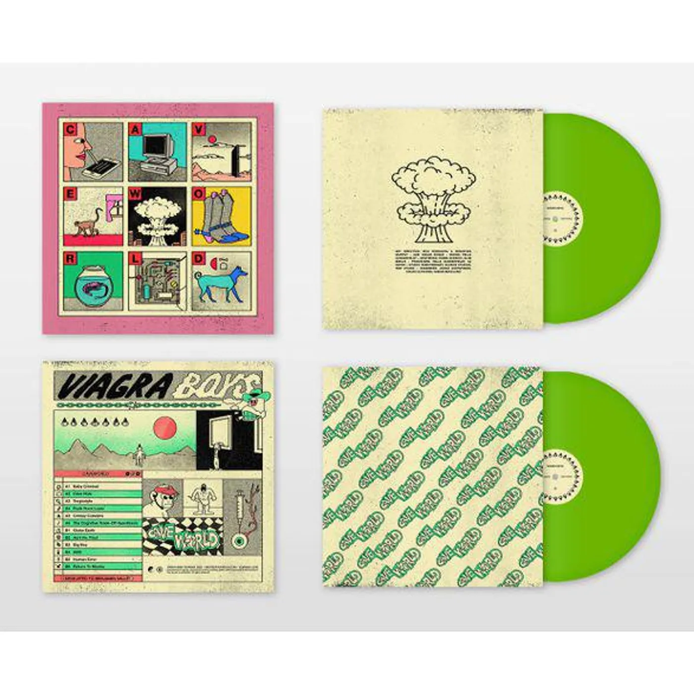Viagra Boys Cave World (Green Vinyl Record)