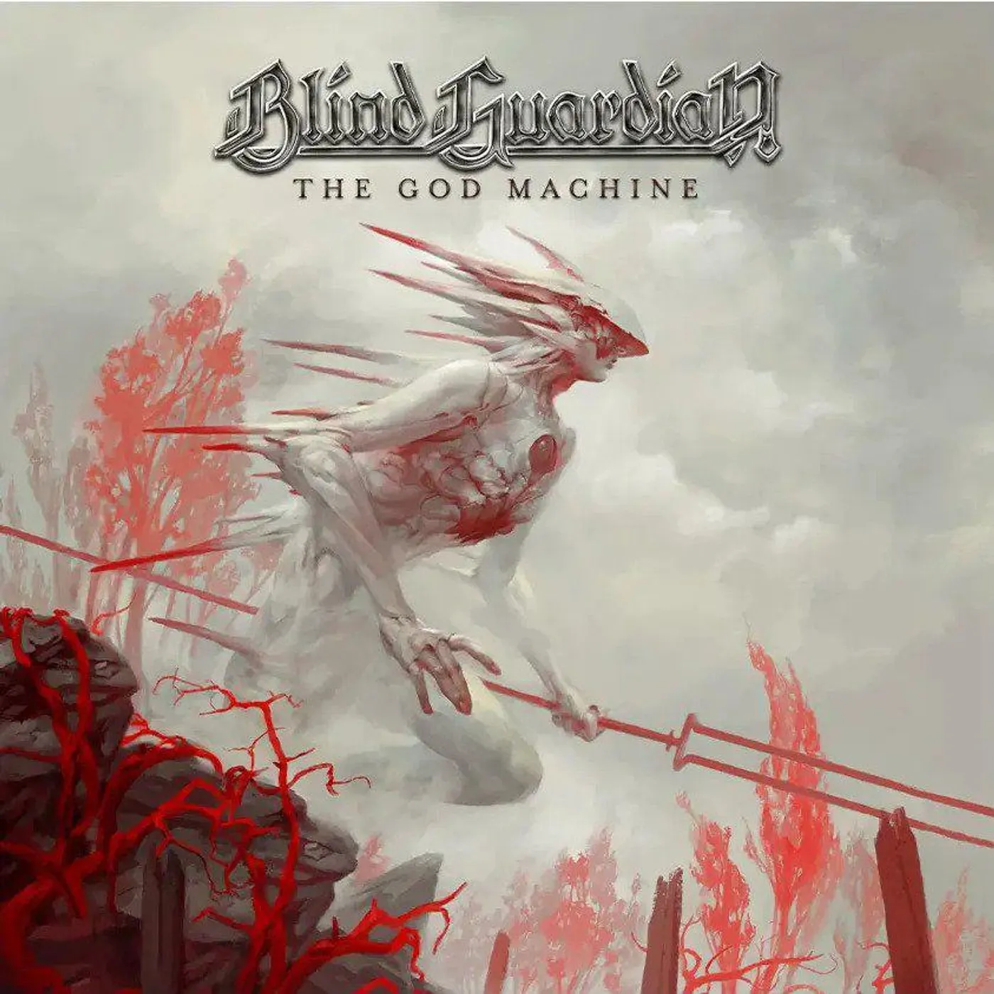 Blind Guardian The God Machine (Clear & Black Marble) Vinyl Record