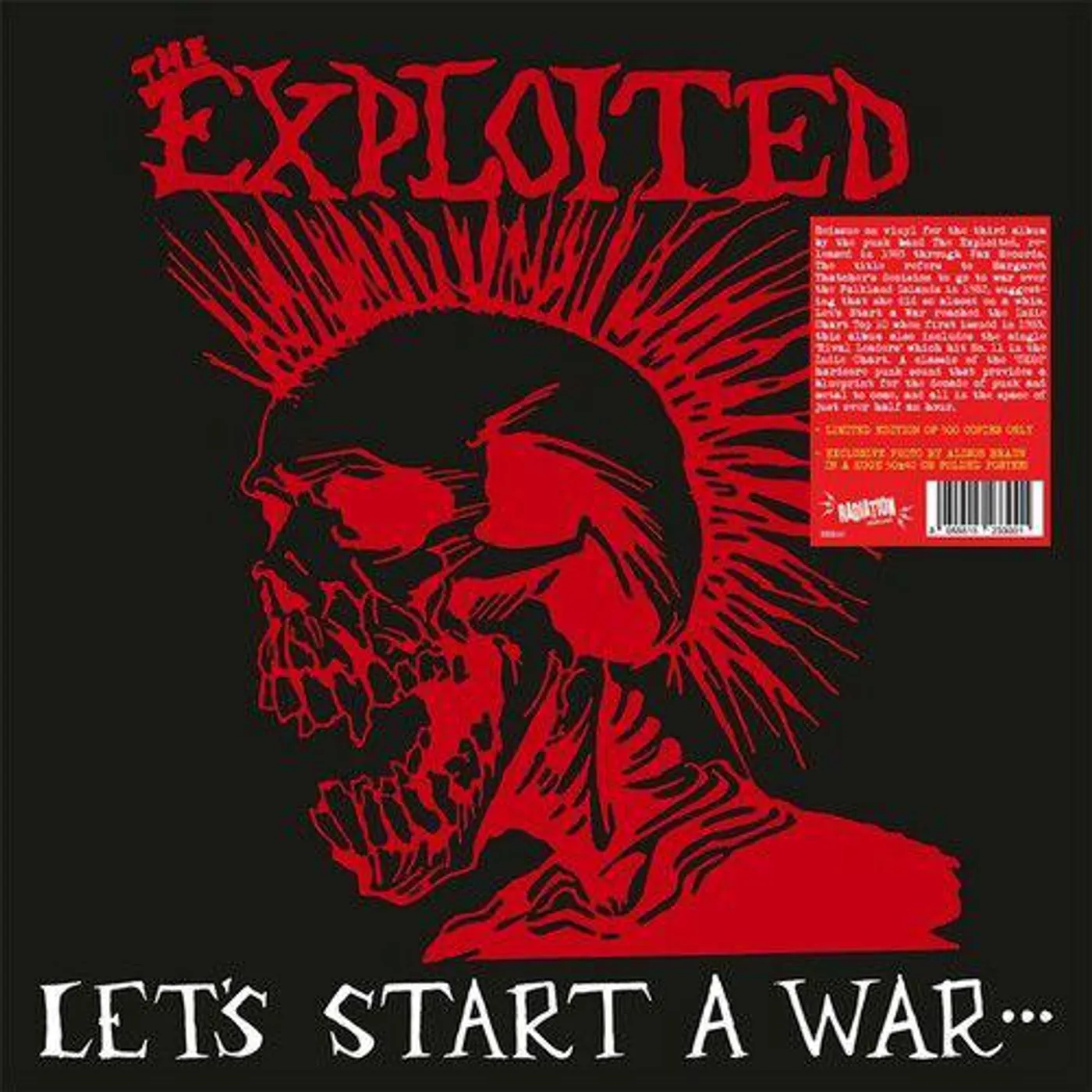 The Exploited  Let's Start A War Said Maggie One Day Vinyl Record